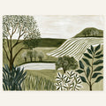 Striped Meadow — art print by paintmoon