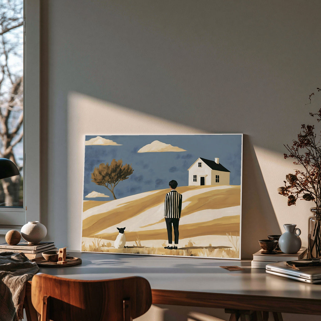Dune Hushed House — art print by paintmoon