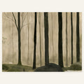 Mossy Trunk Line — art print by paintmoon