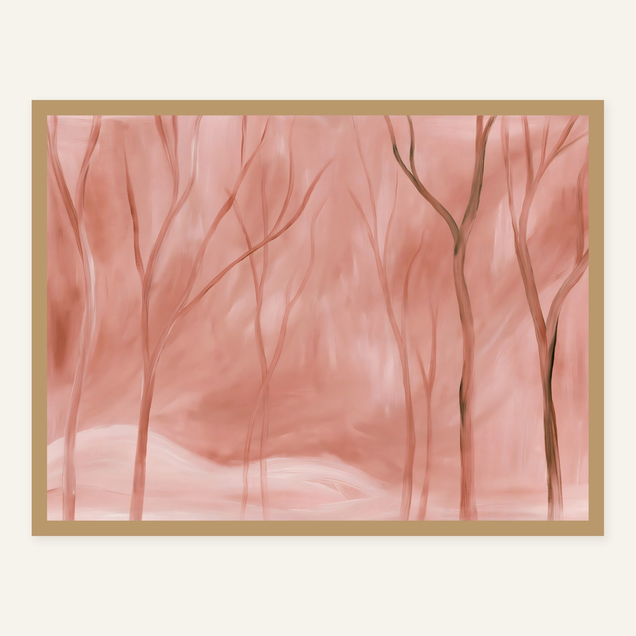 Pastel Drift — Wood frame