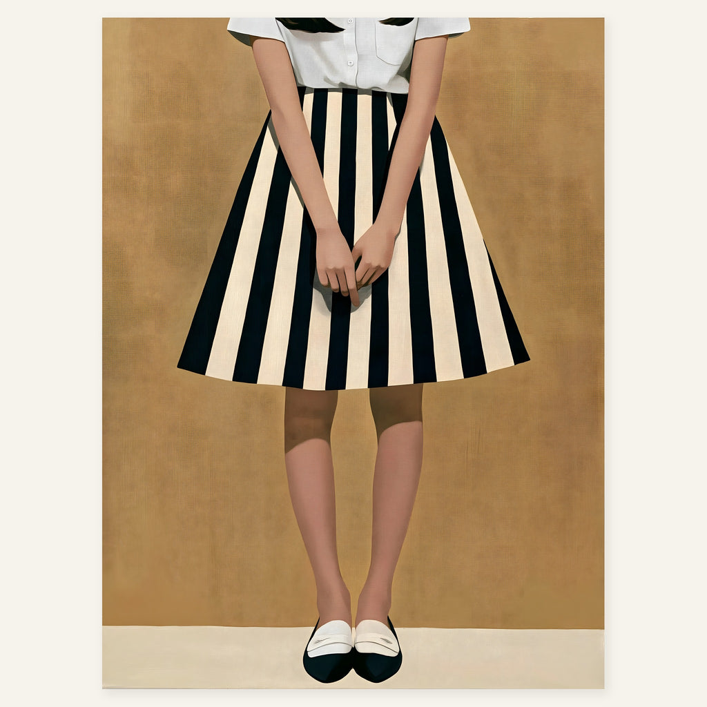 Striped Stillness — art print by paintmoon