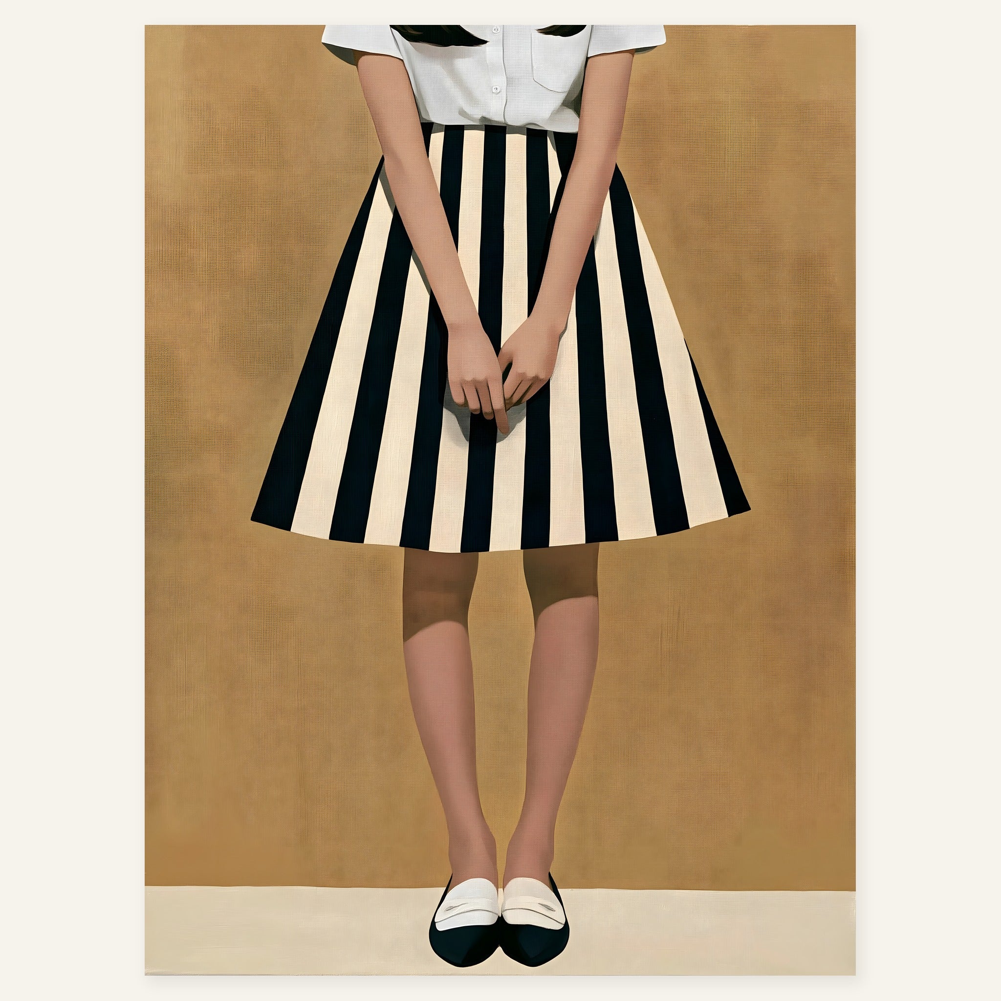 Striped Stillness — art print by paintmoon