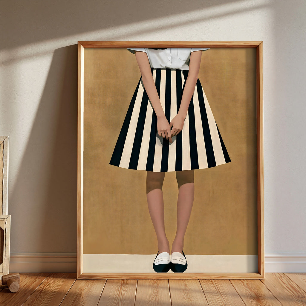 Striped Stillness — art print by paintmoon