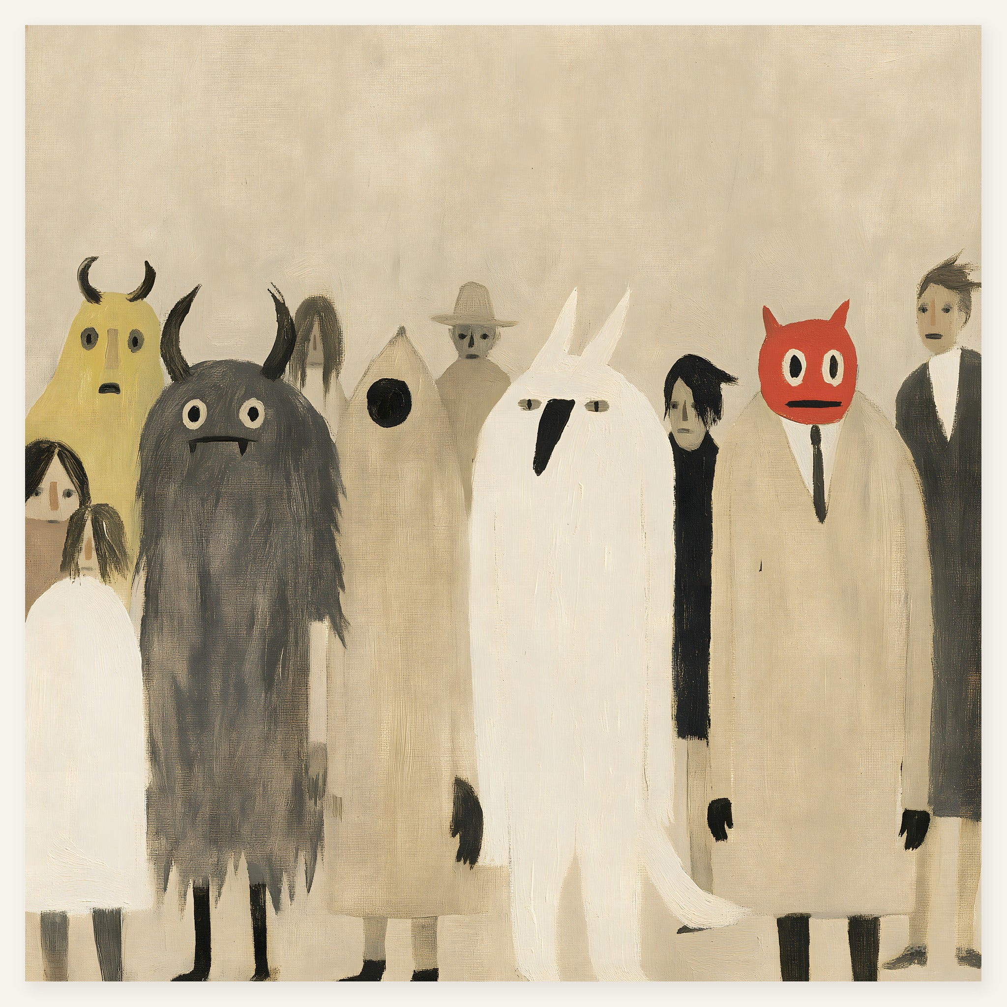 Quiet March — art print by paintmoon