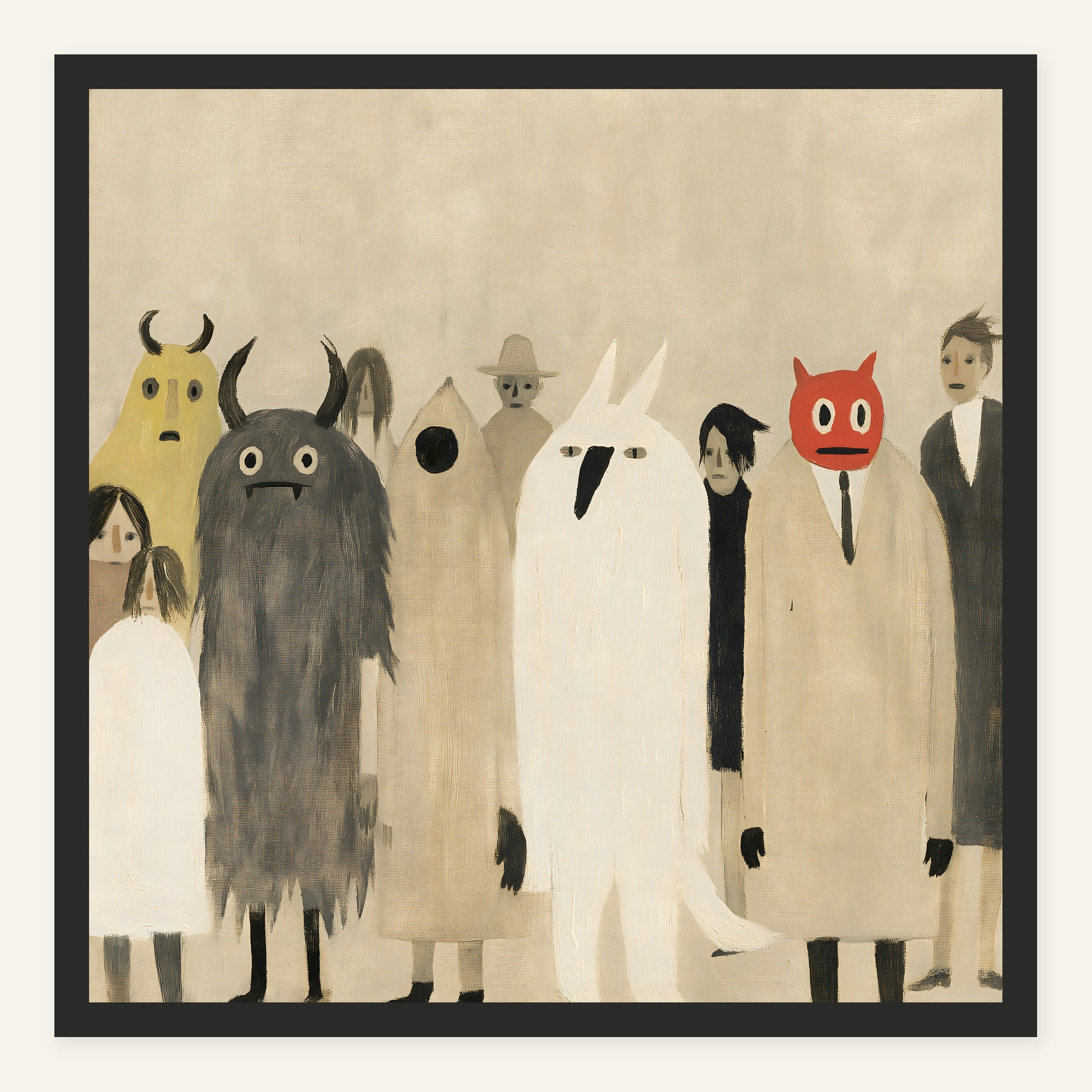 Quiet March — Black frame