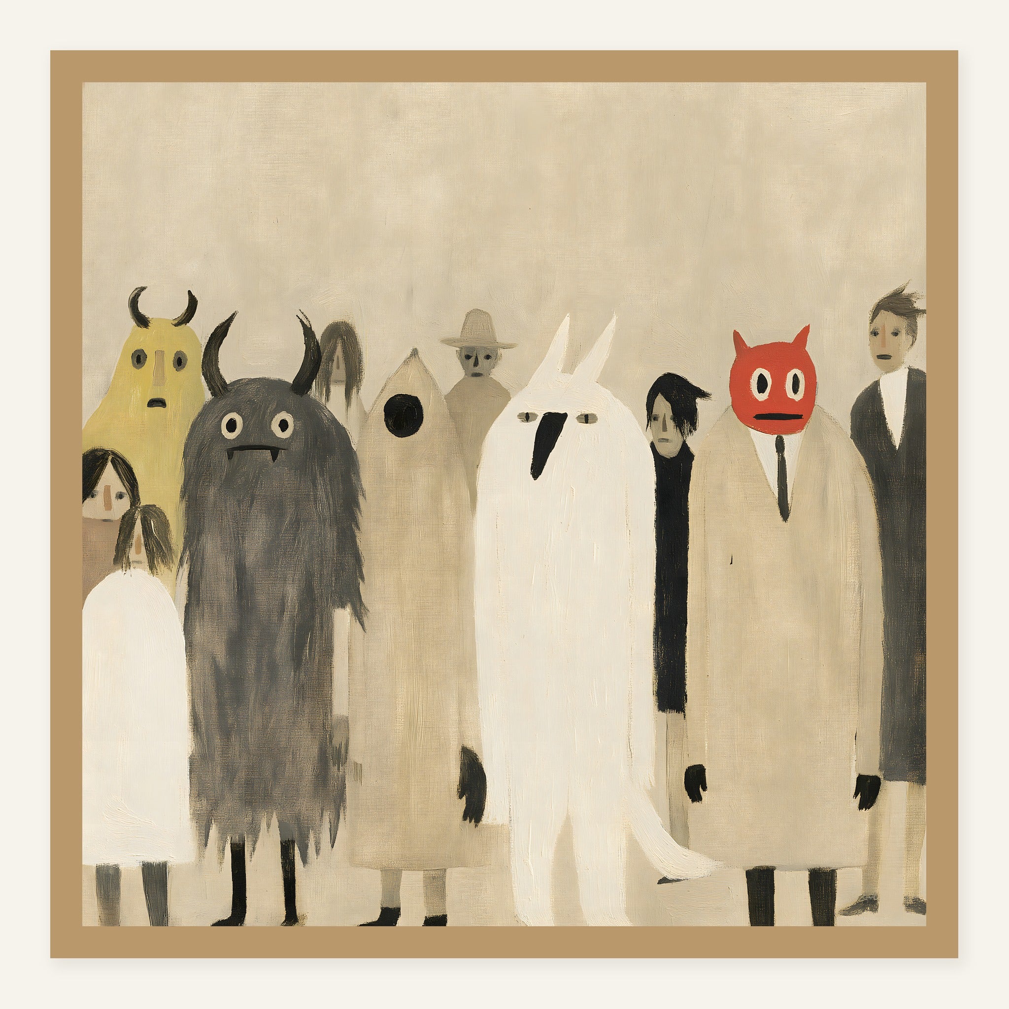 Quiet March — Wood frame
