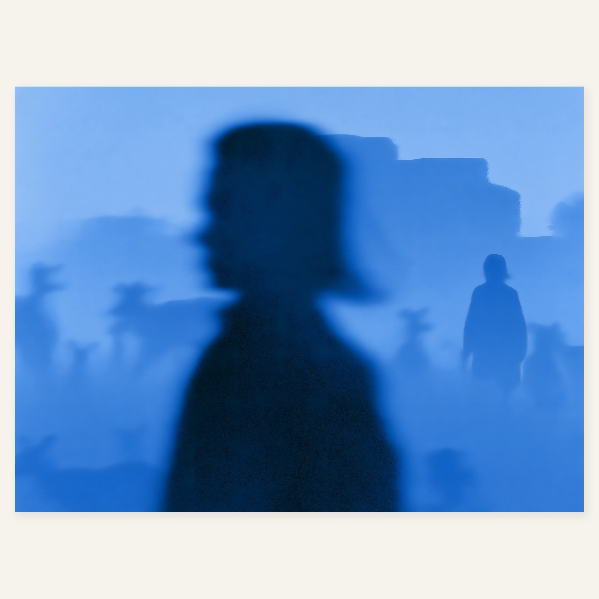 Blue Afterimage — art print by paintmoon