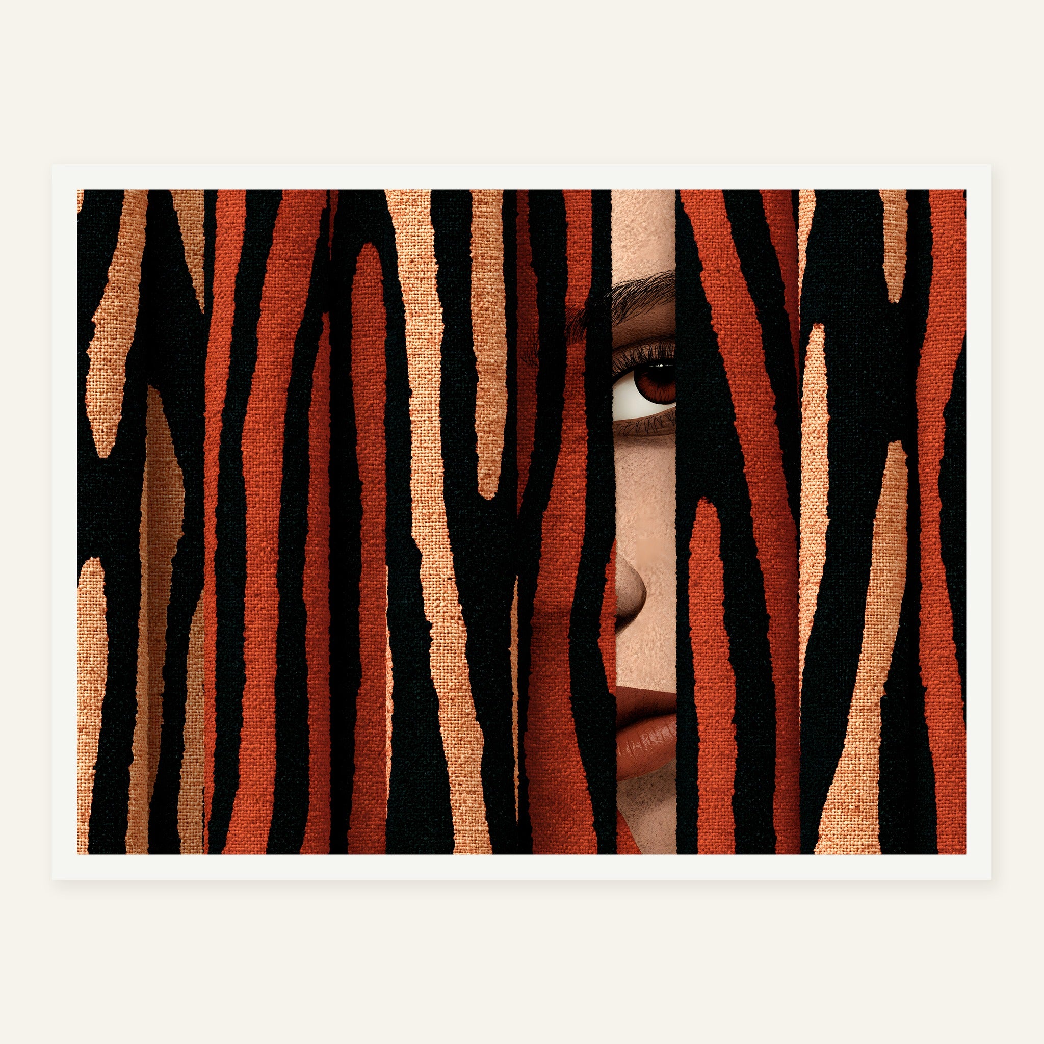 Peeking Pulse — White frame
