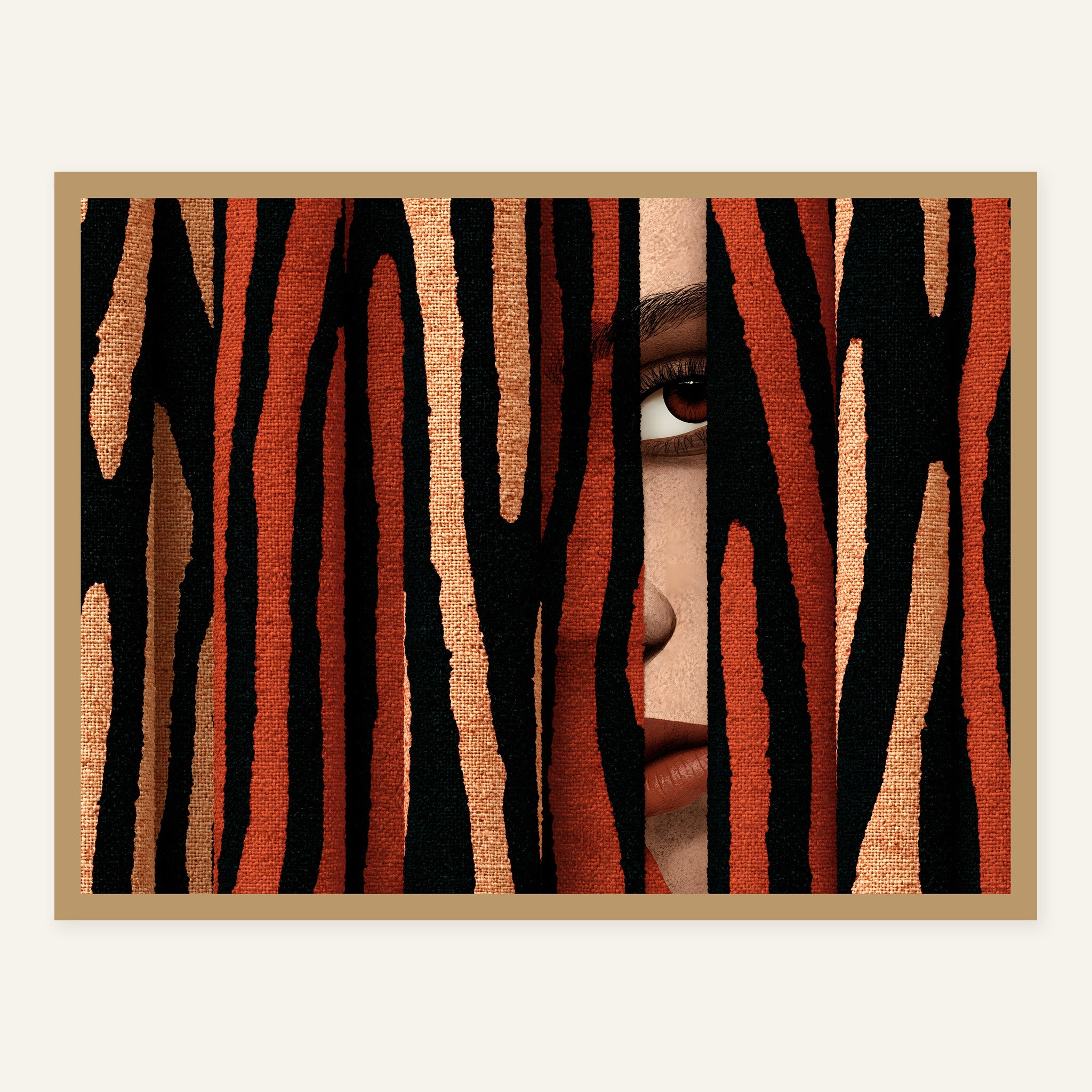 Peeking Pulse — Wood frame