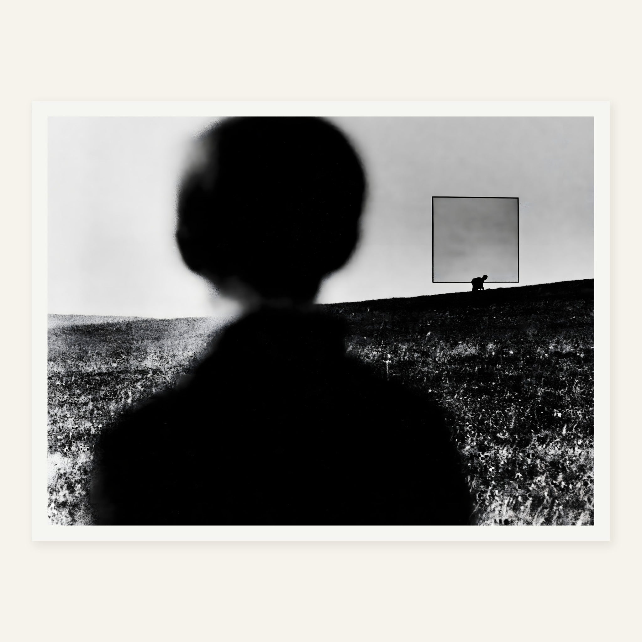 Square Hush — White frame