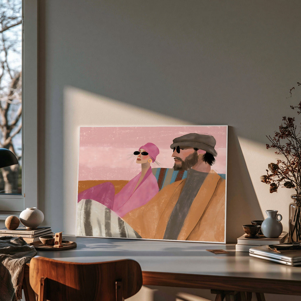 Velvet Pause — art print by paintmoon