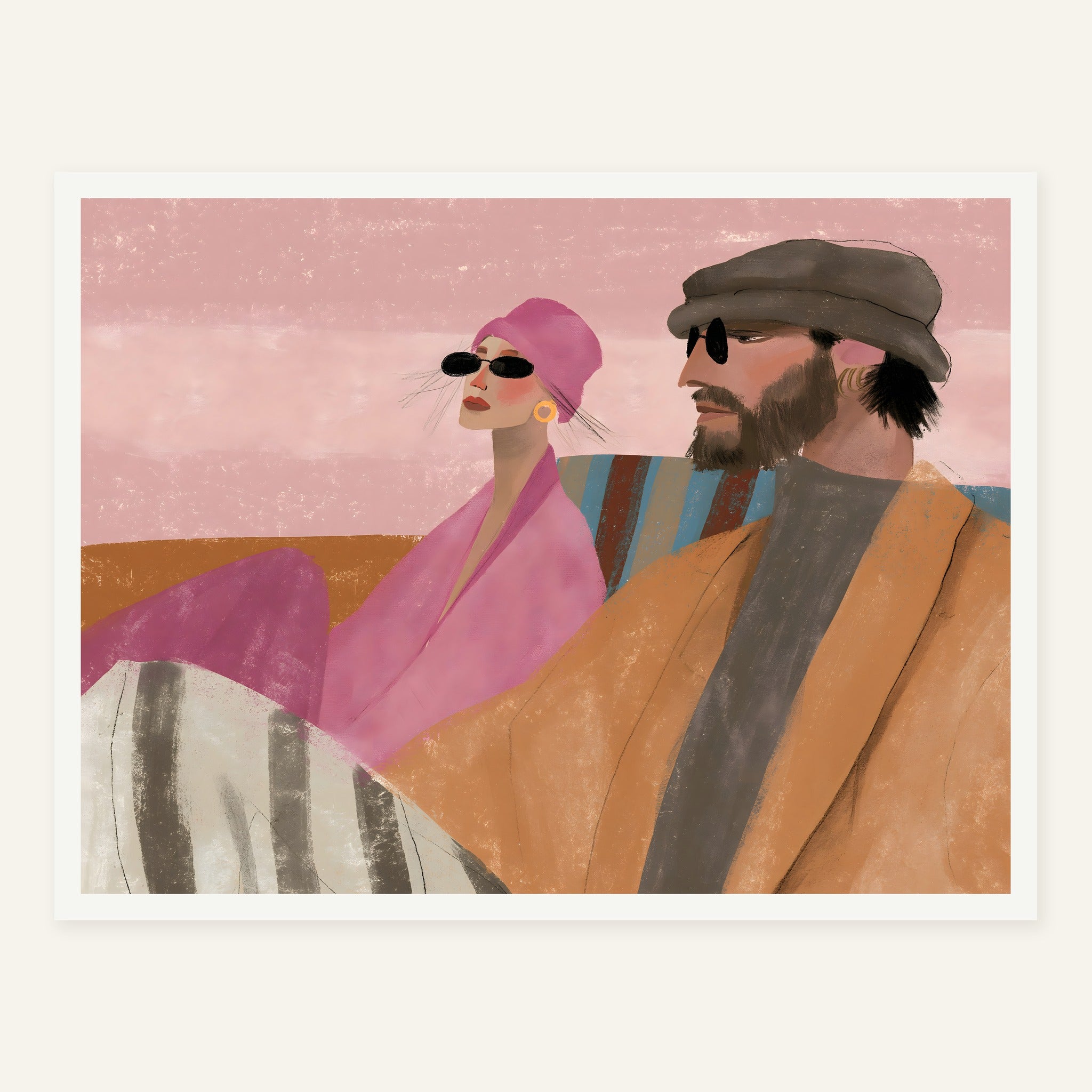 Velvet Pause — White frame