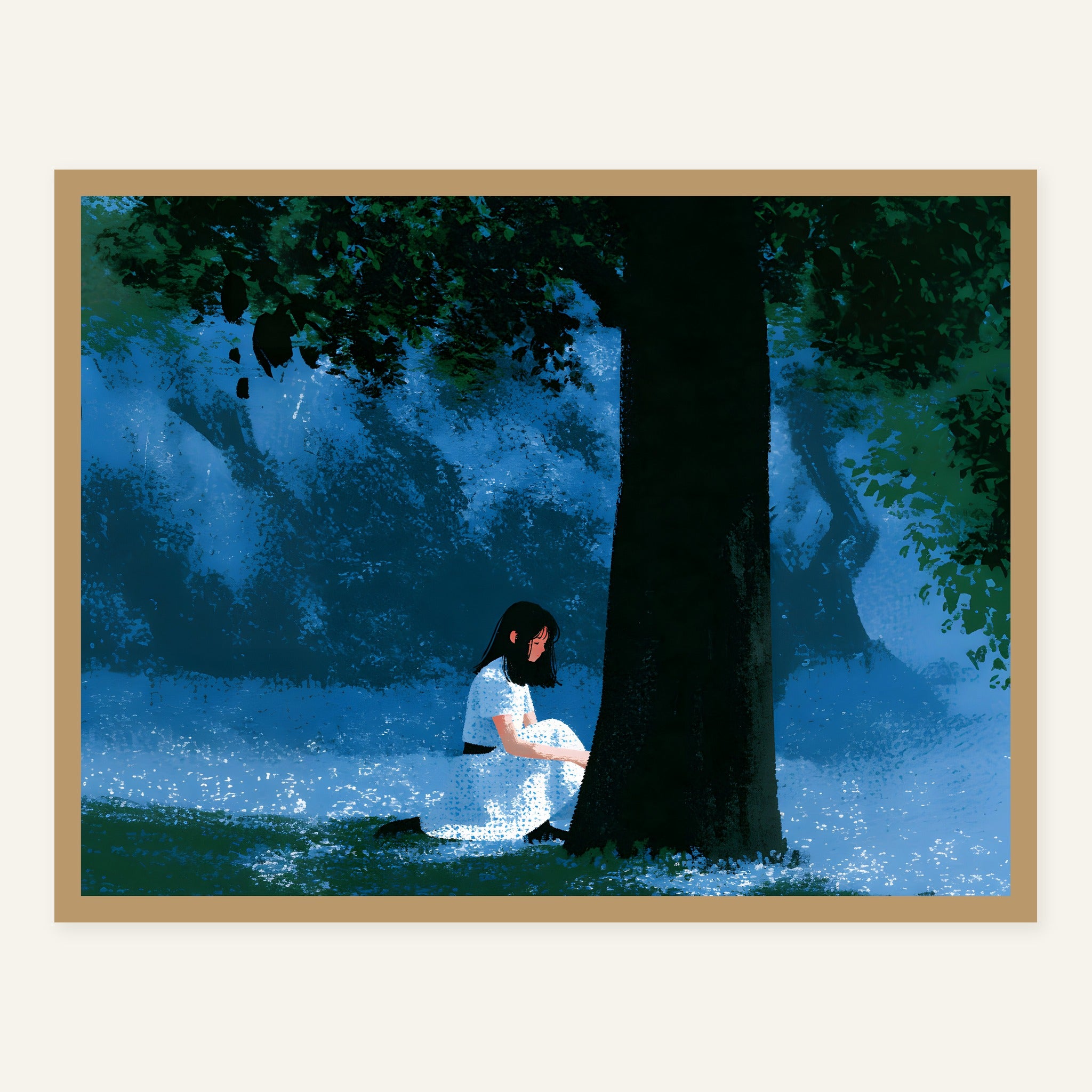 Blue Veil Rest — Wood frame