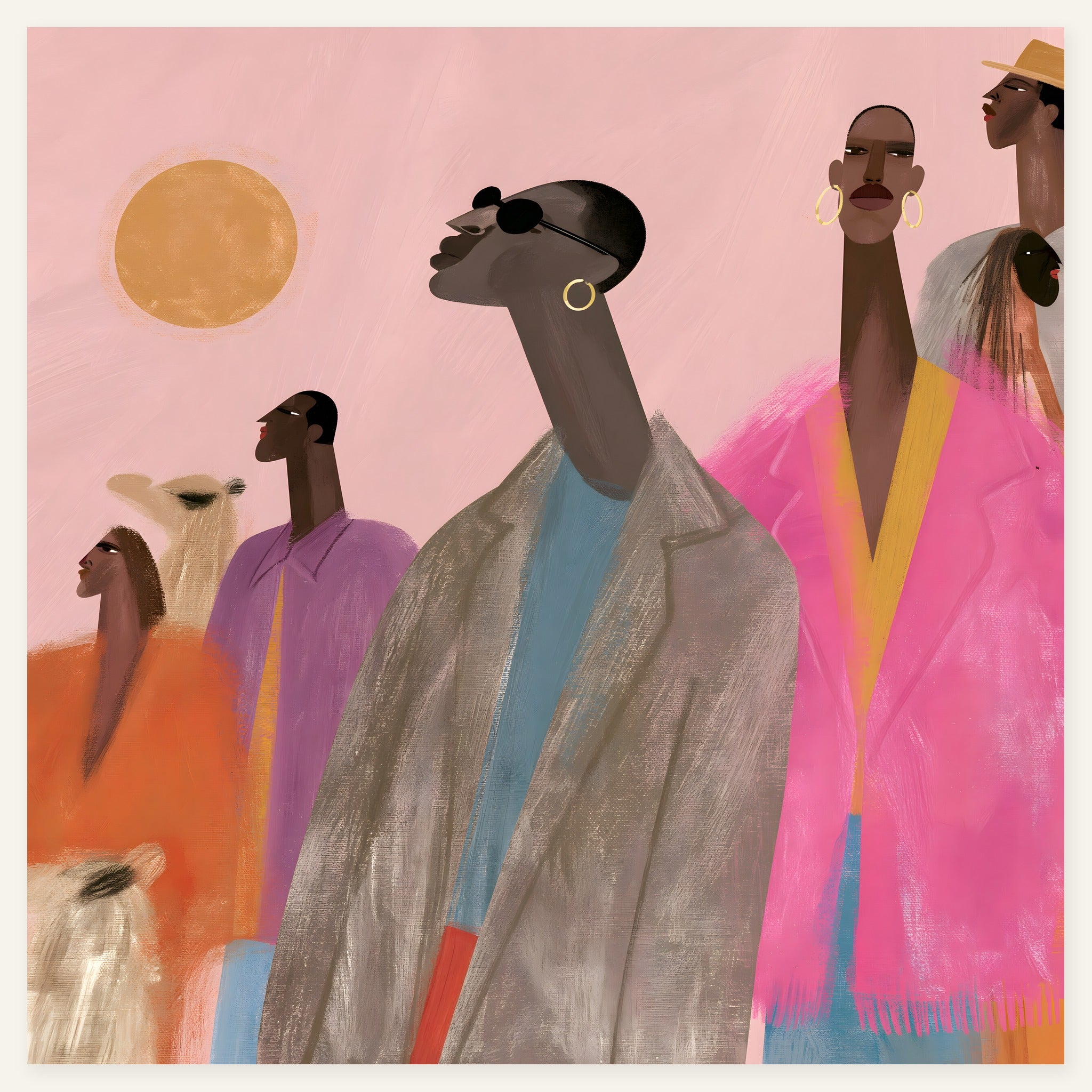 Leaning Pulse — art print by paintmoon