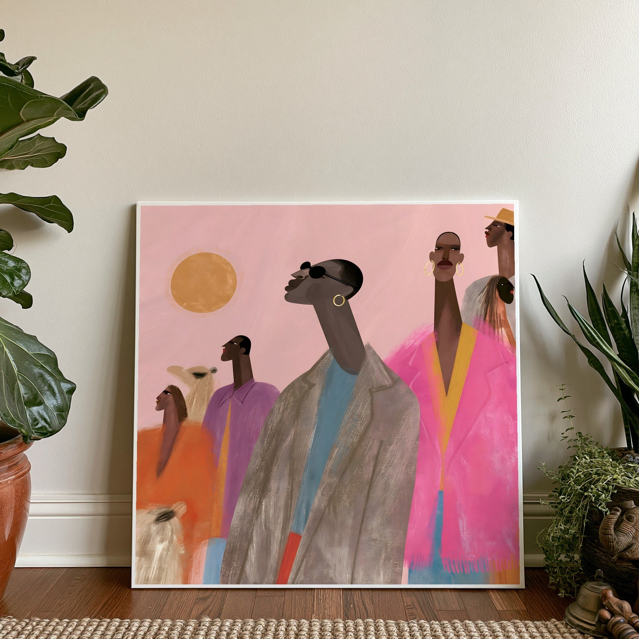 Leaning Pulse — art print by paintmoon