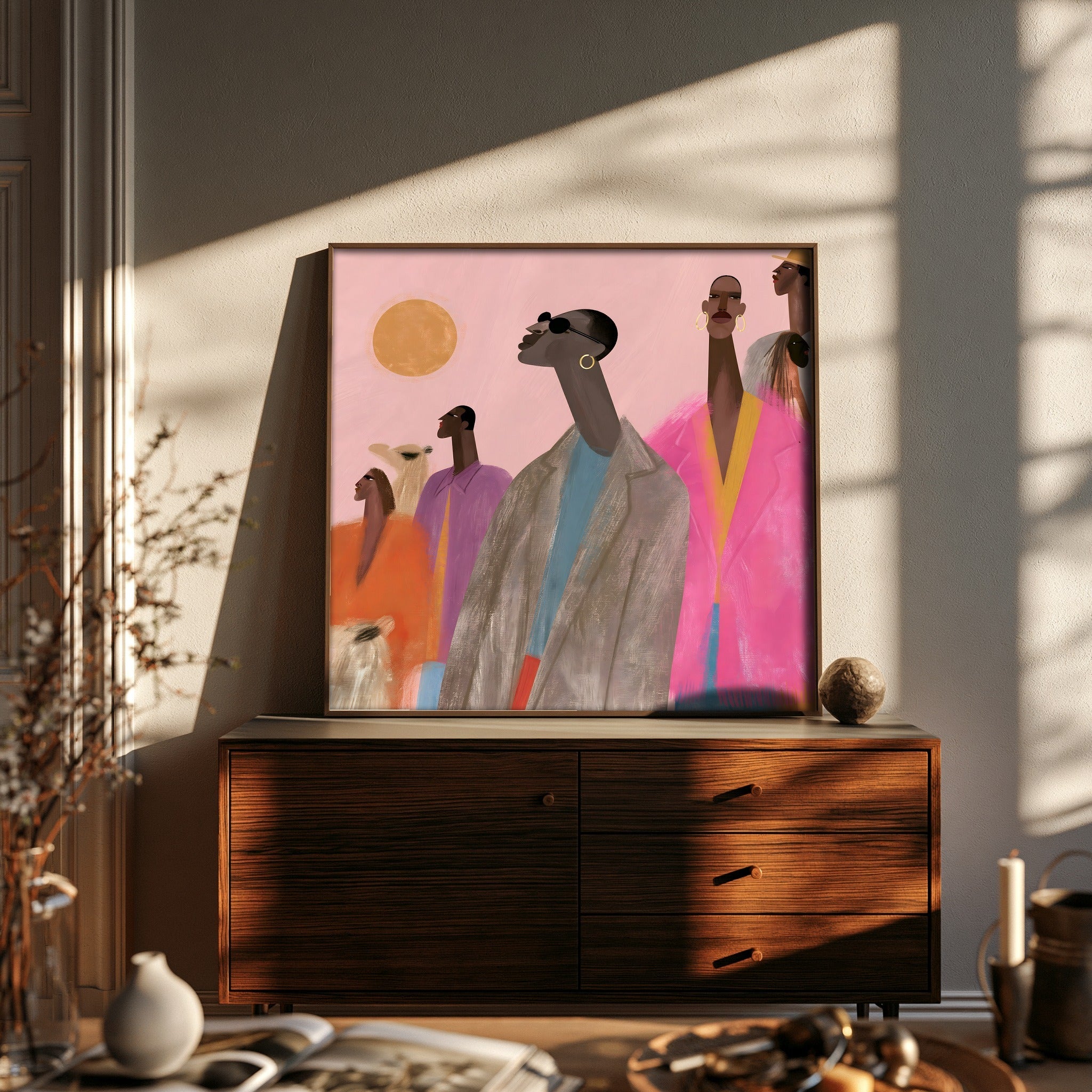 Leaning Pulse — art print by paintmoon