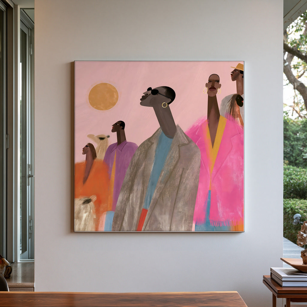 Leaning Pulse — art print by paintmoon