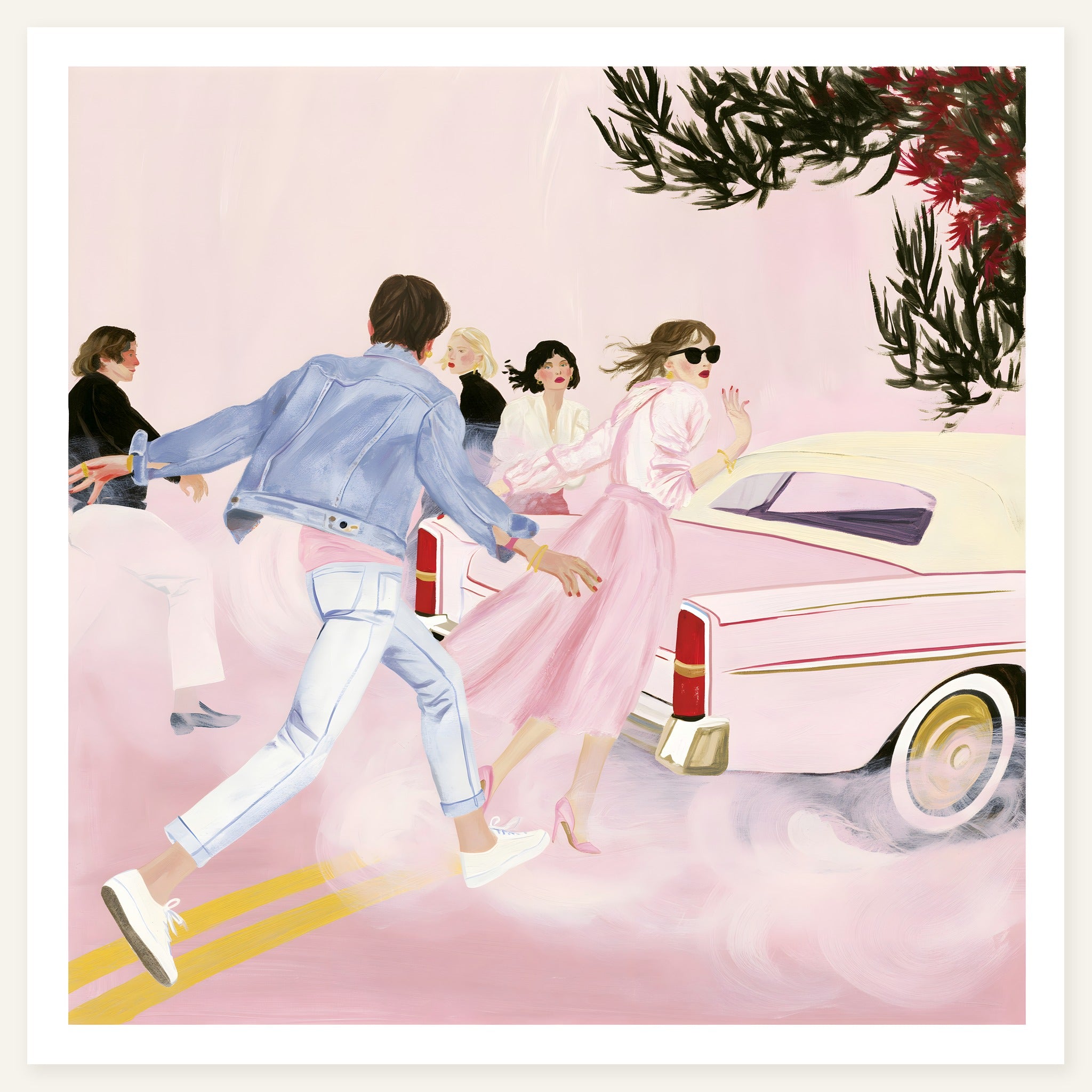 Rushing Through — art print by paintmoon
