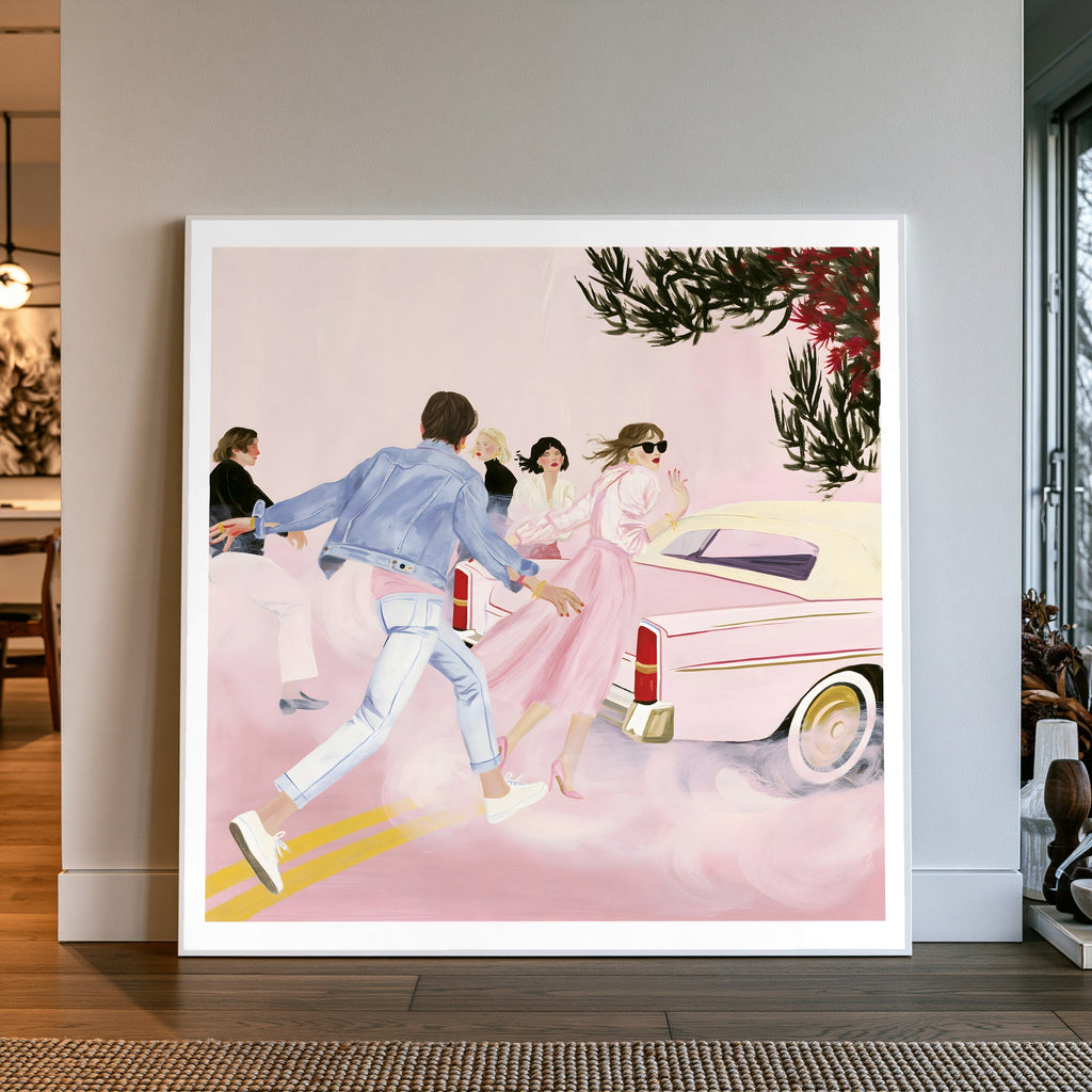 Rushing Through — art print by paintmoon
