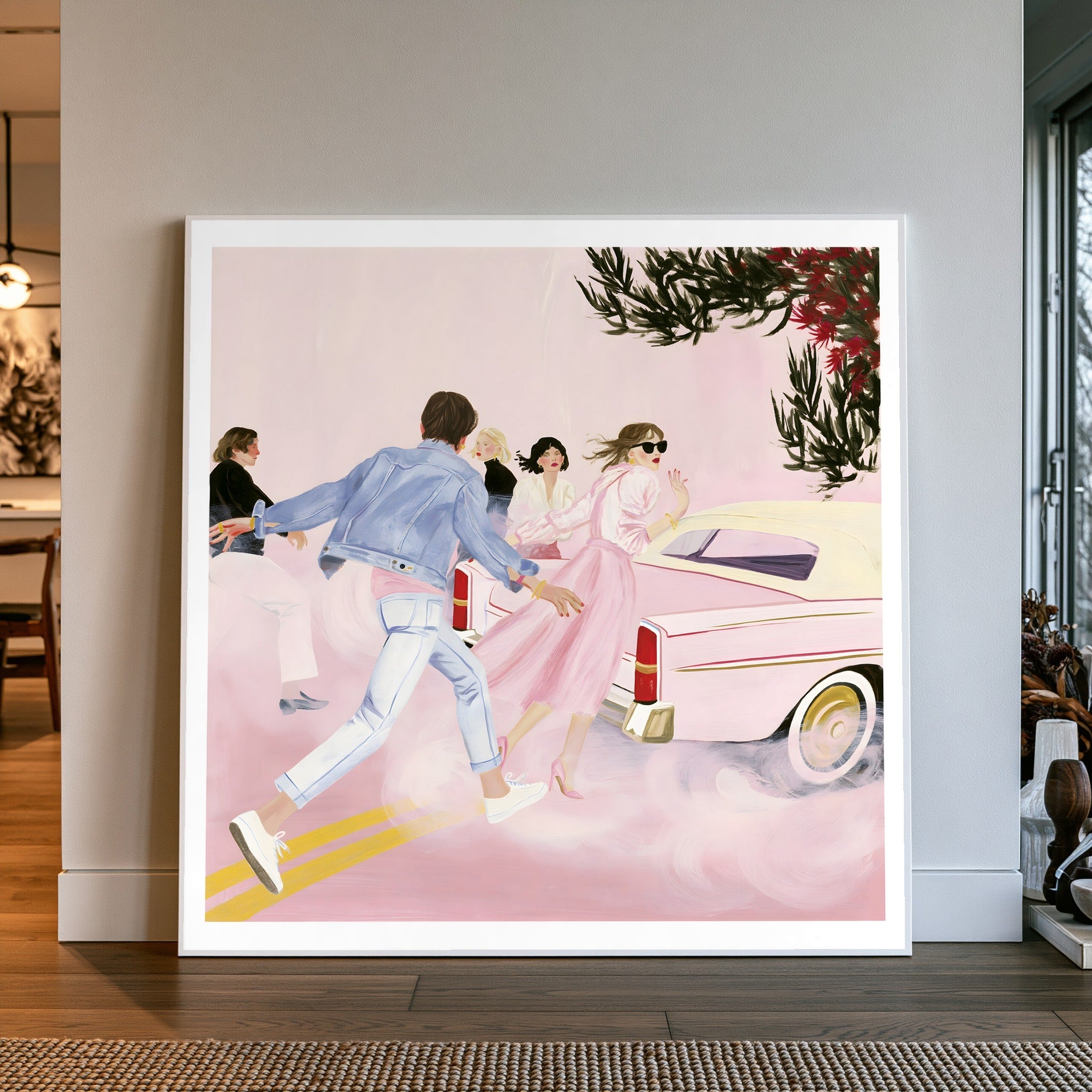 Rushing Through — art print by paintmoon