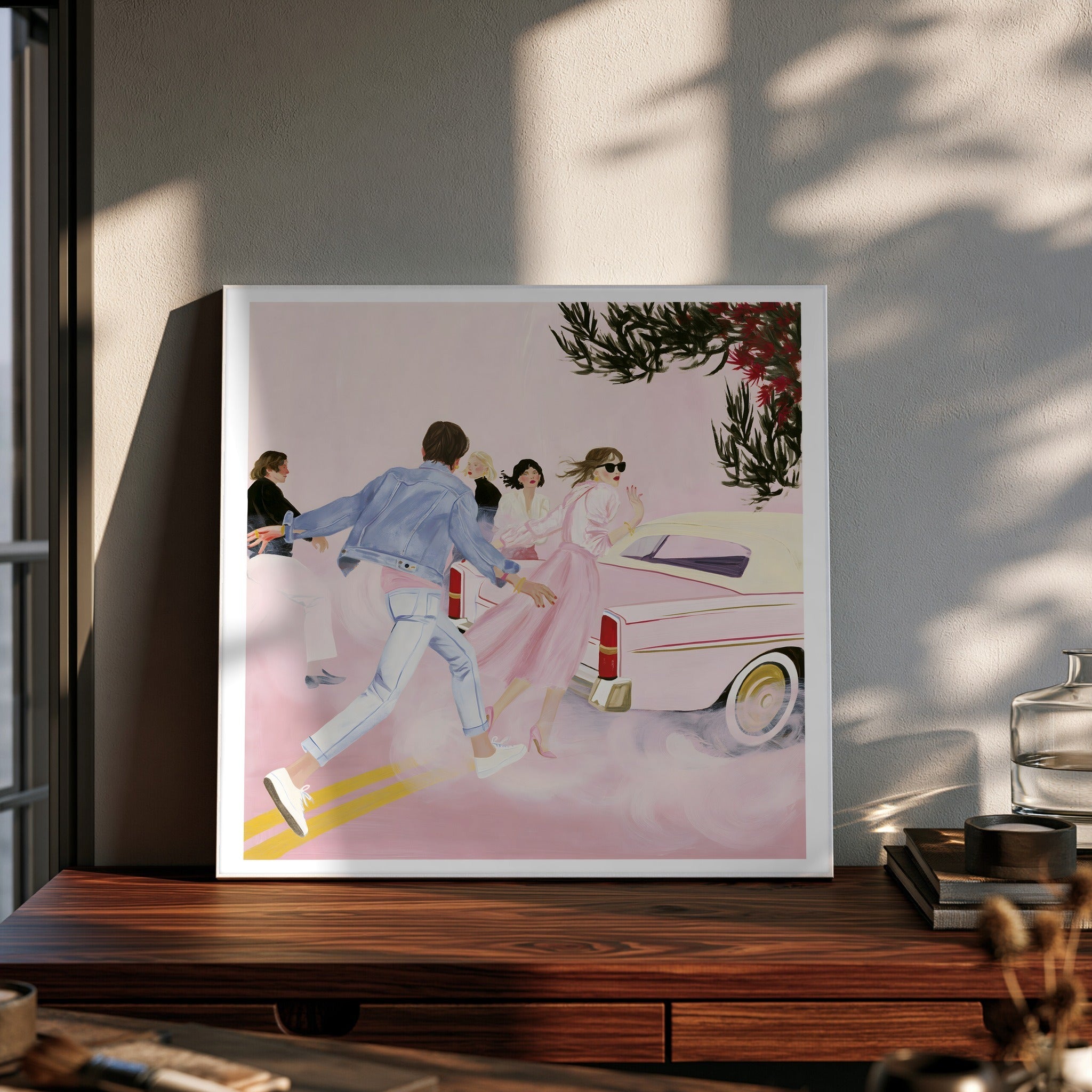 Rushing Through — art print by paintmoon