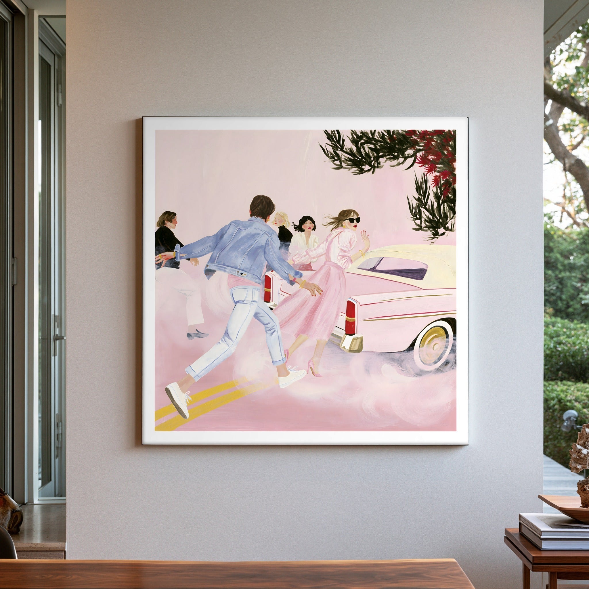 Rushing Through — art print by paintmoon
