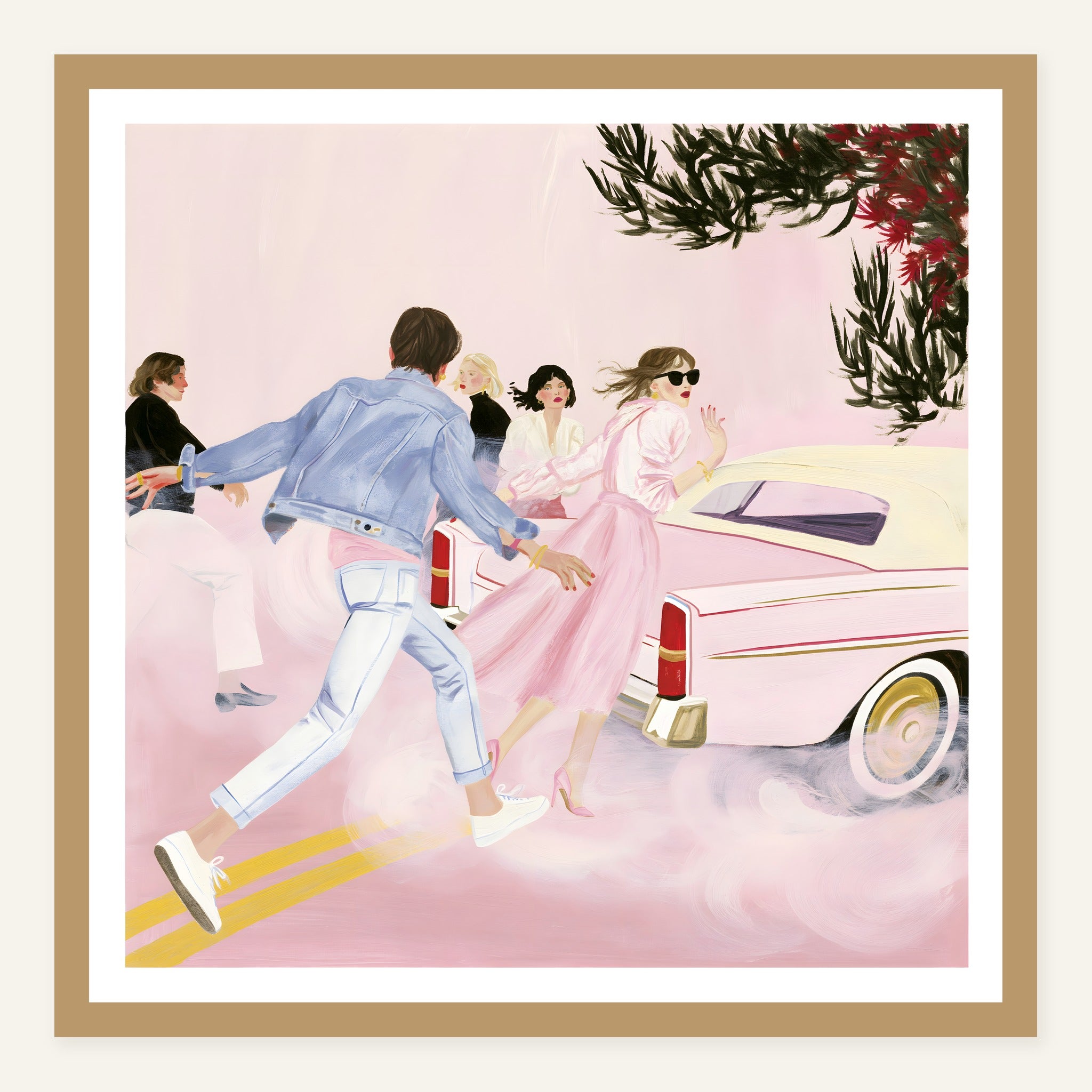 Rushing Through — Wood frame