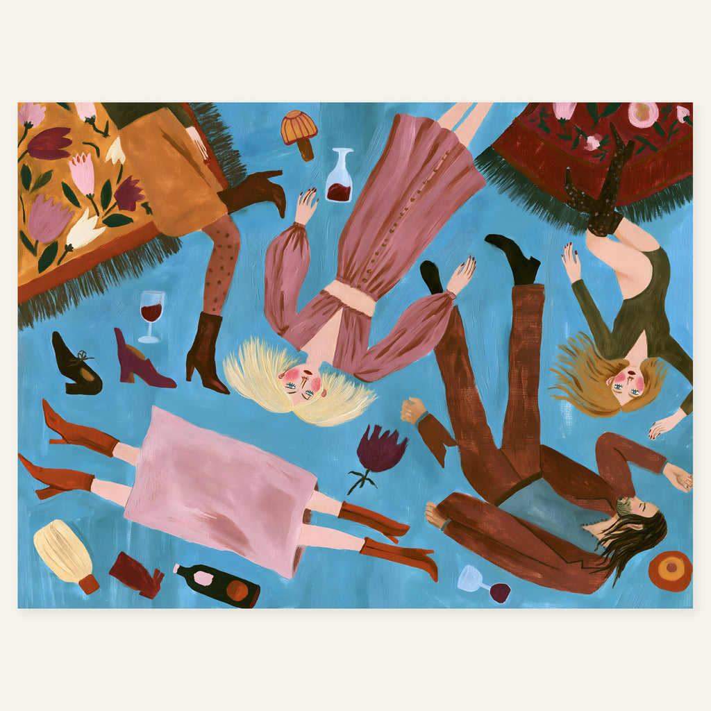 Reclining Bloom — art print by paintmoon