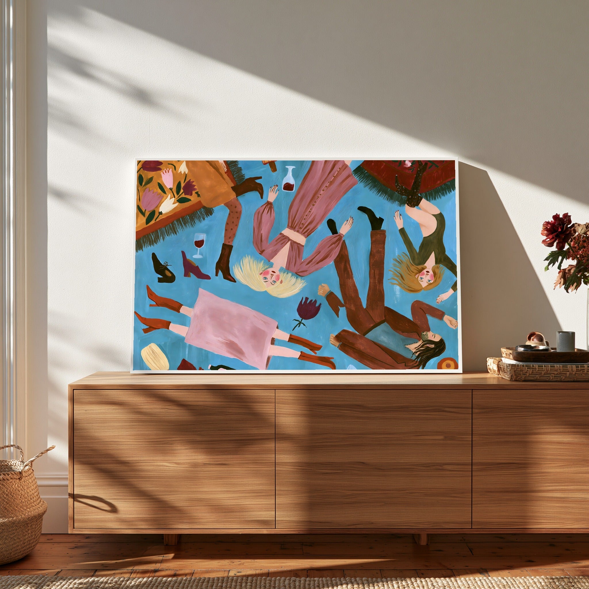Reclining Bloom — art print by paintmoon