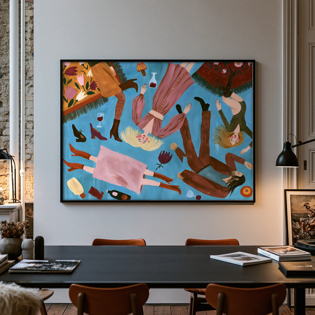 Reclining Bloom — art print by paintmoon