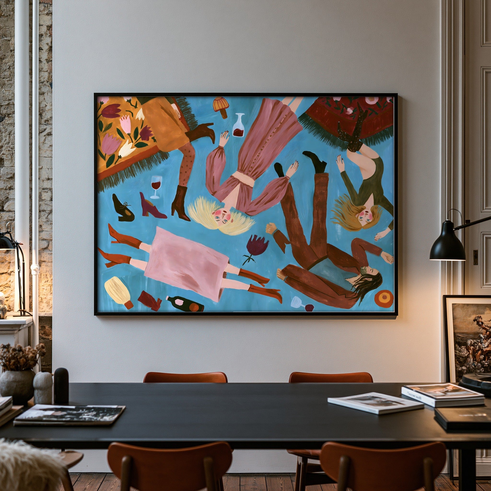 Reclining Bloom — art print by paintmoon