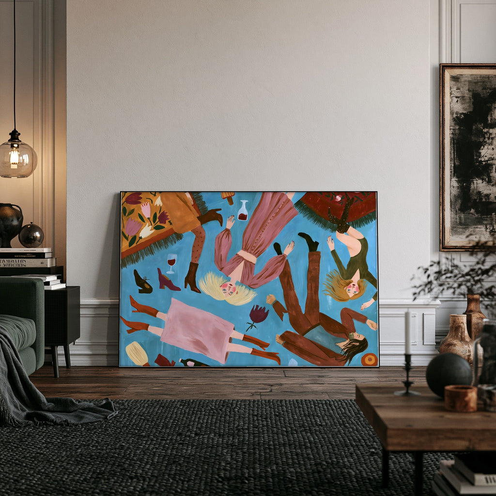 Reclining Bloom — art print by paintmoon