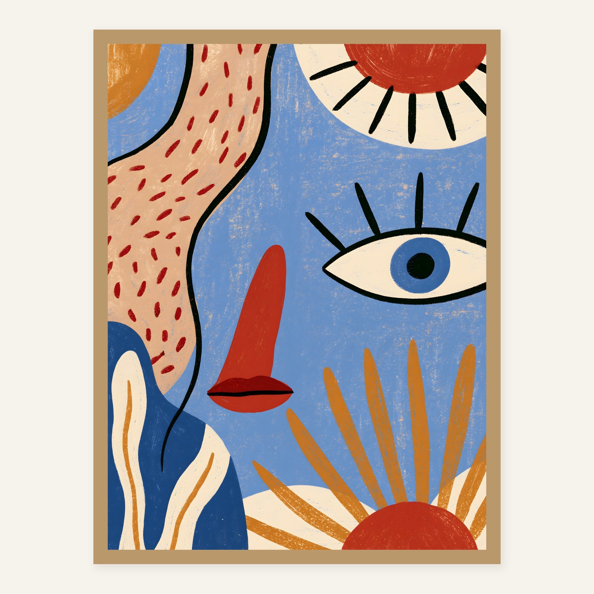 Violet Pulse — Wood frame