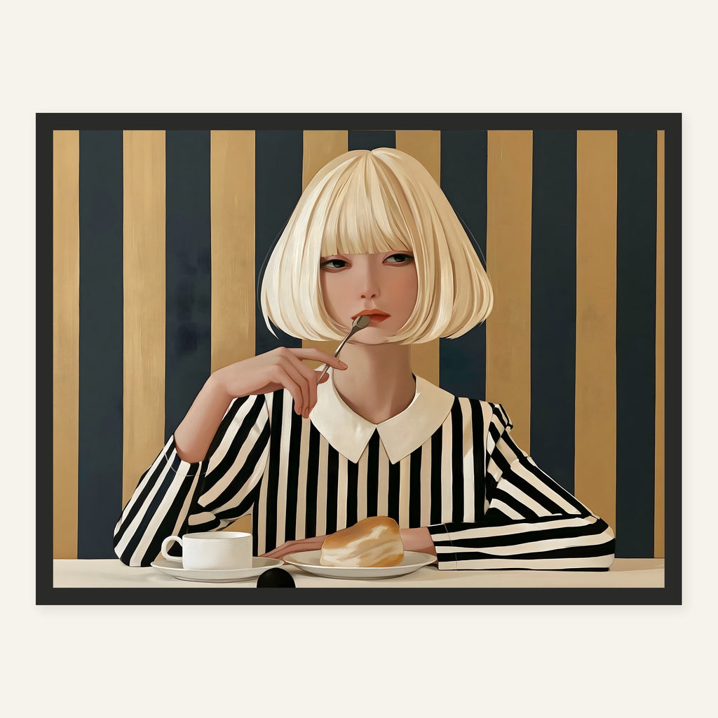 Spoonheld Silence — Black frame