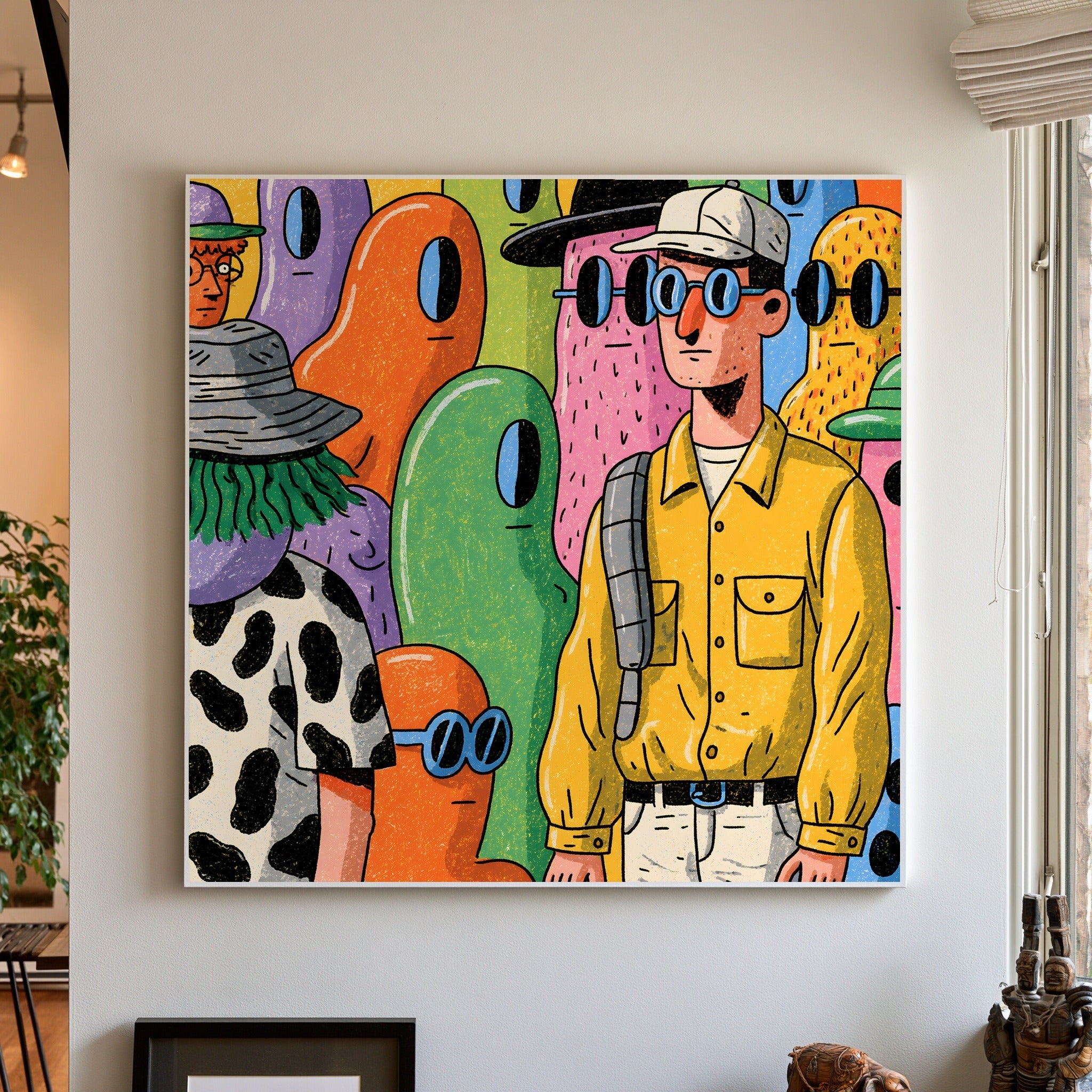 Late Neon Walk — art print by paintmoon