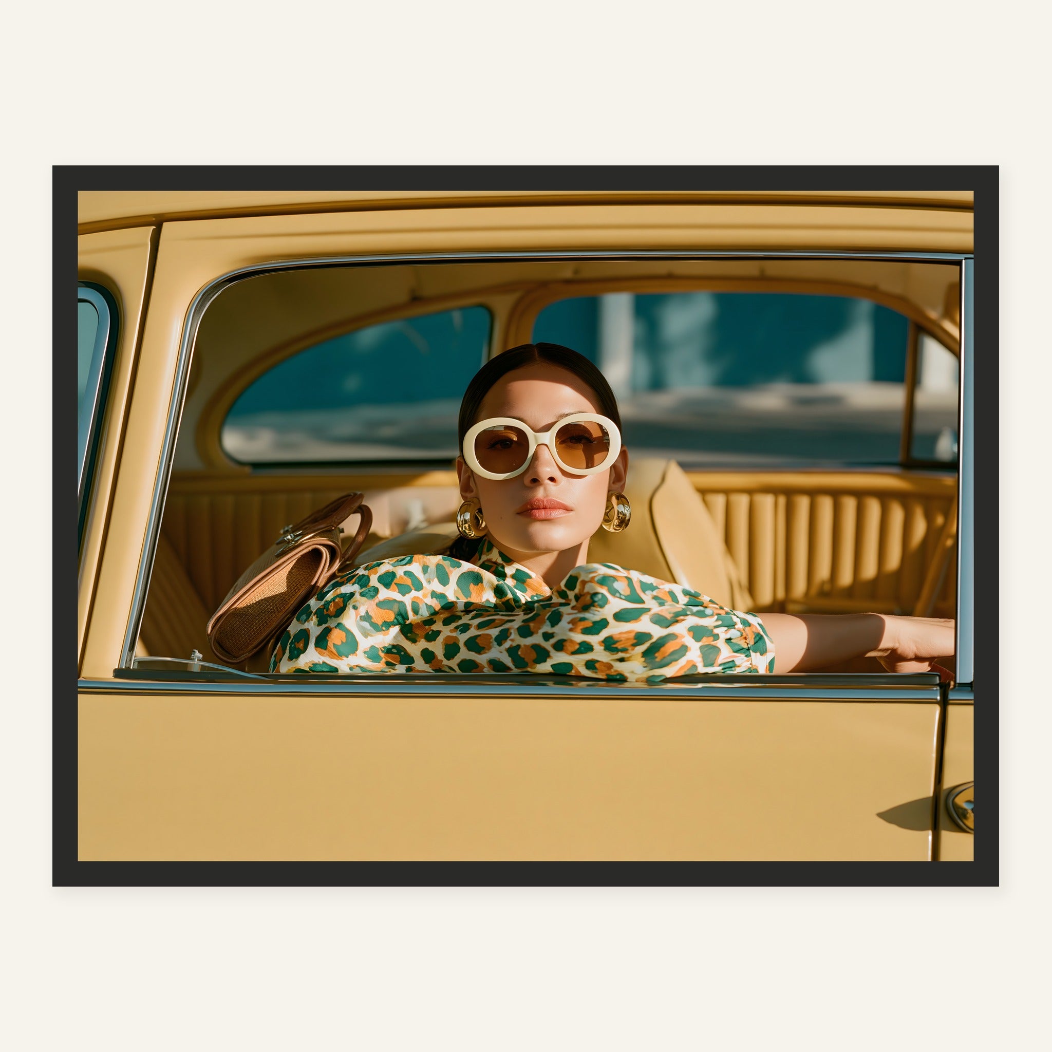 Golden Window — Black frame