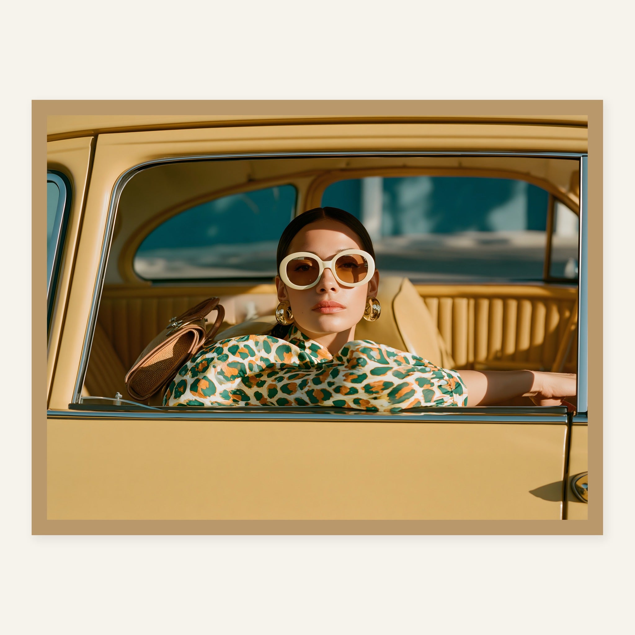 Golden Window — Wood frame