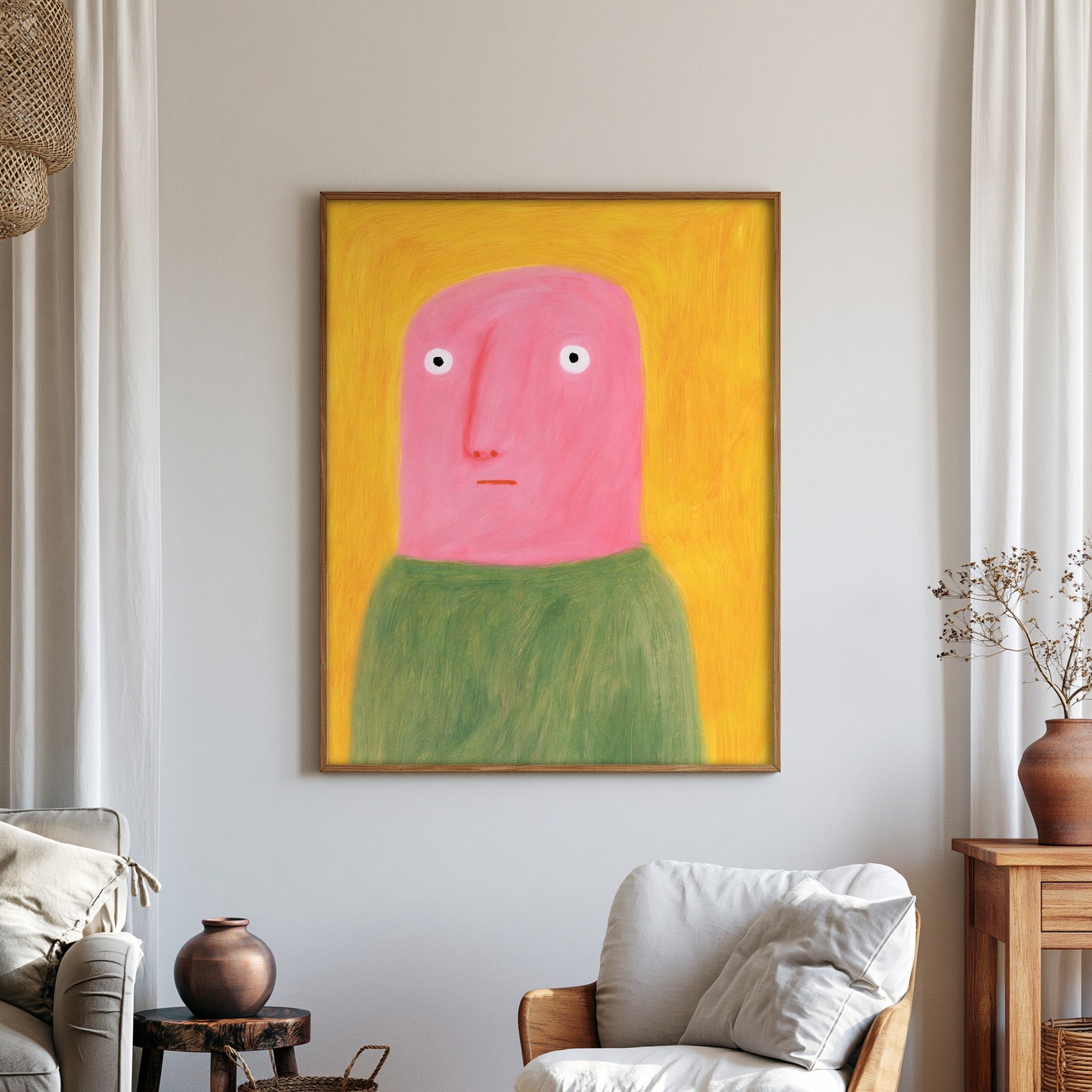 Saffron Hush — art print by paintmoon
