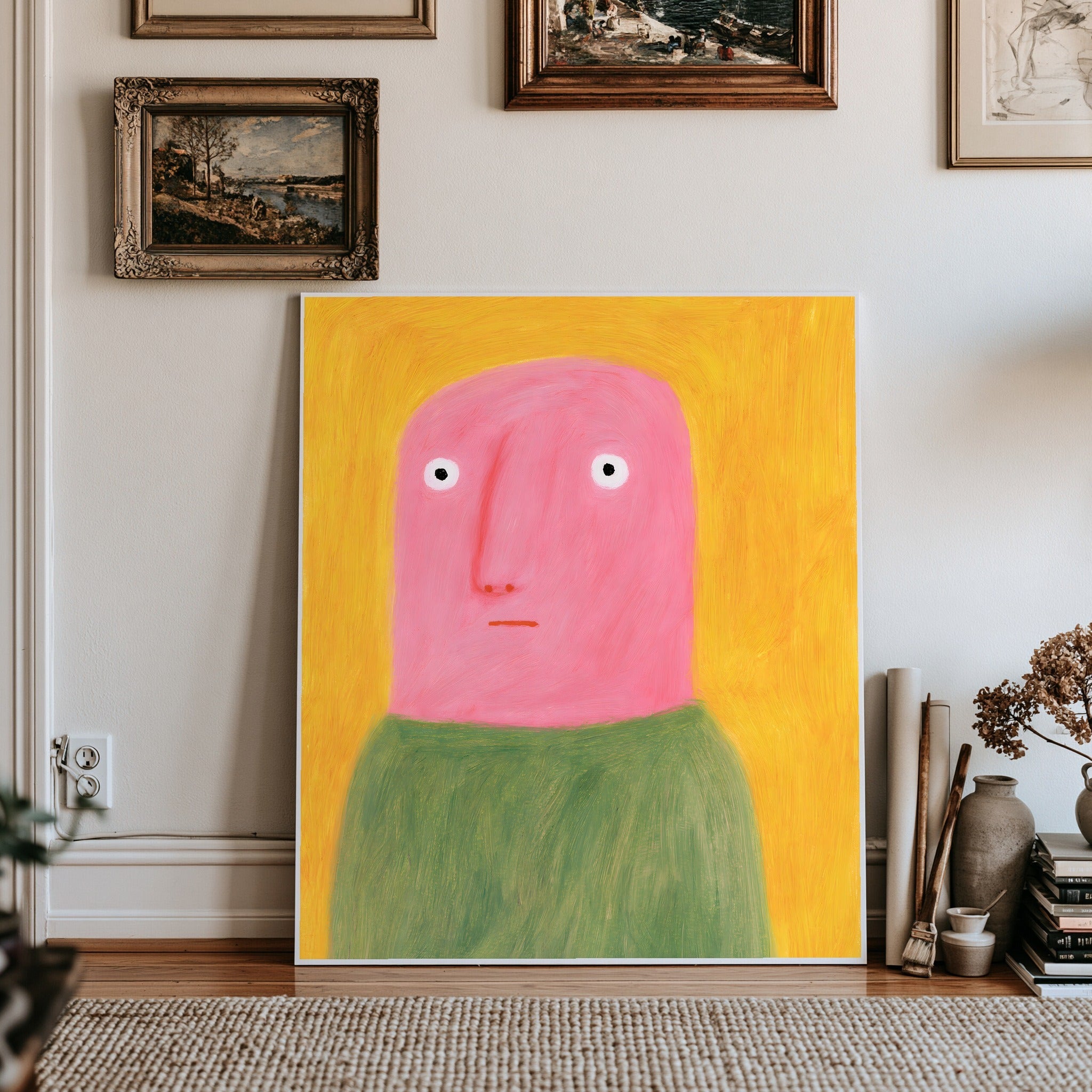 Saffron Hush — art print by paintmoon