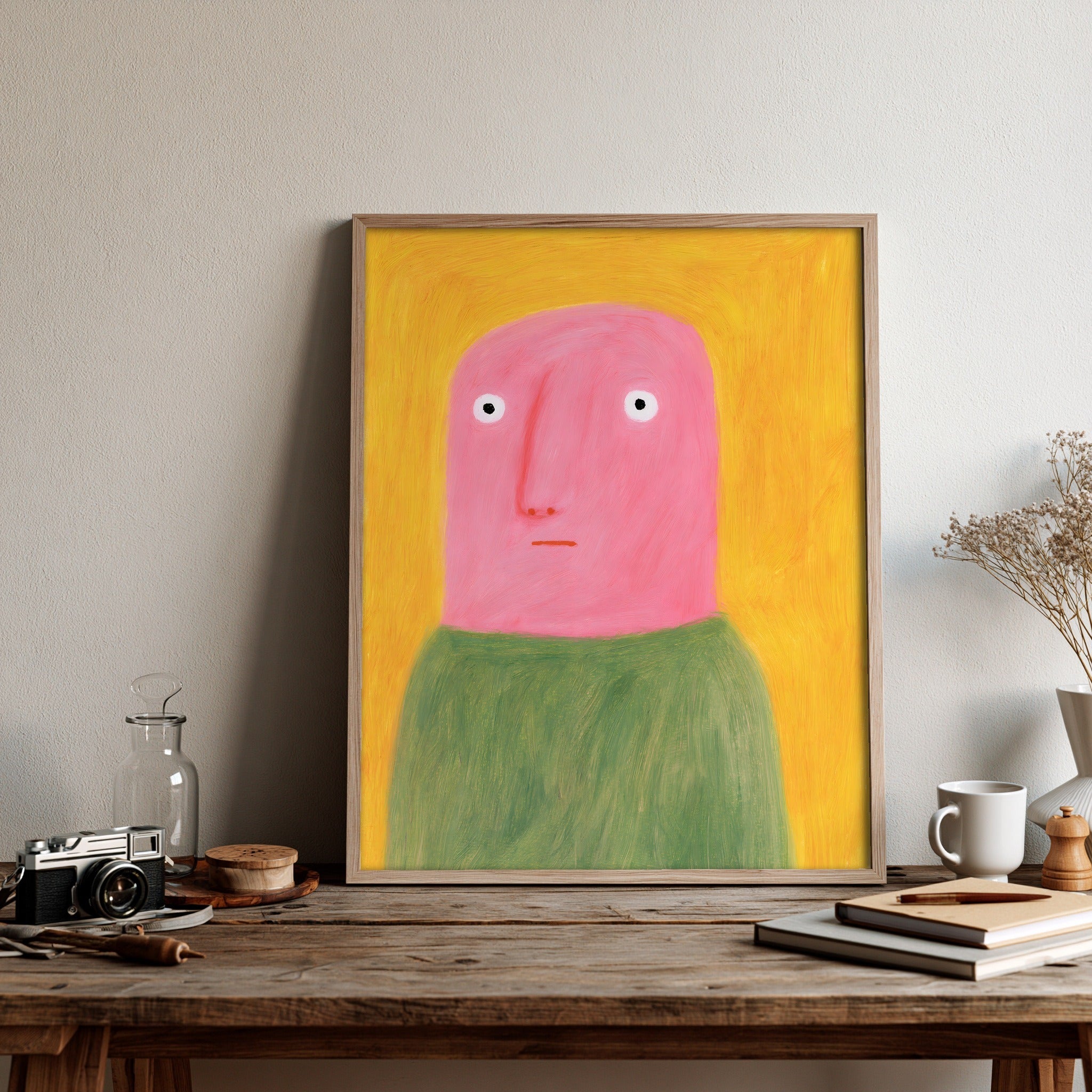 Saffron Hush — art print by paintmoon