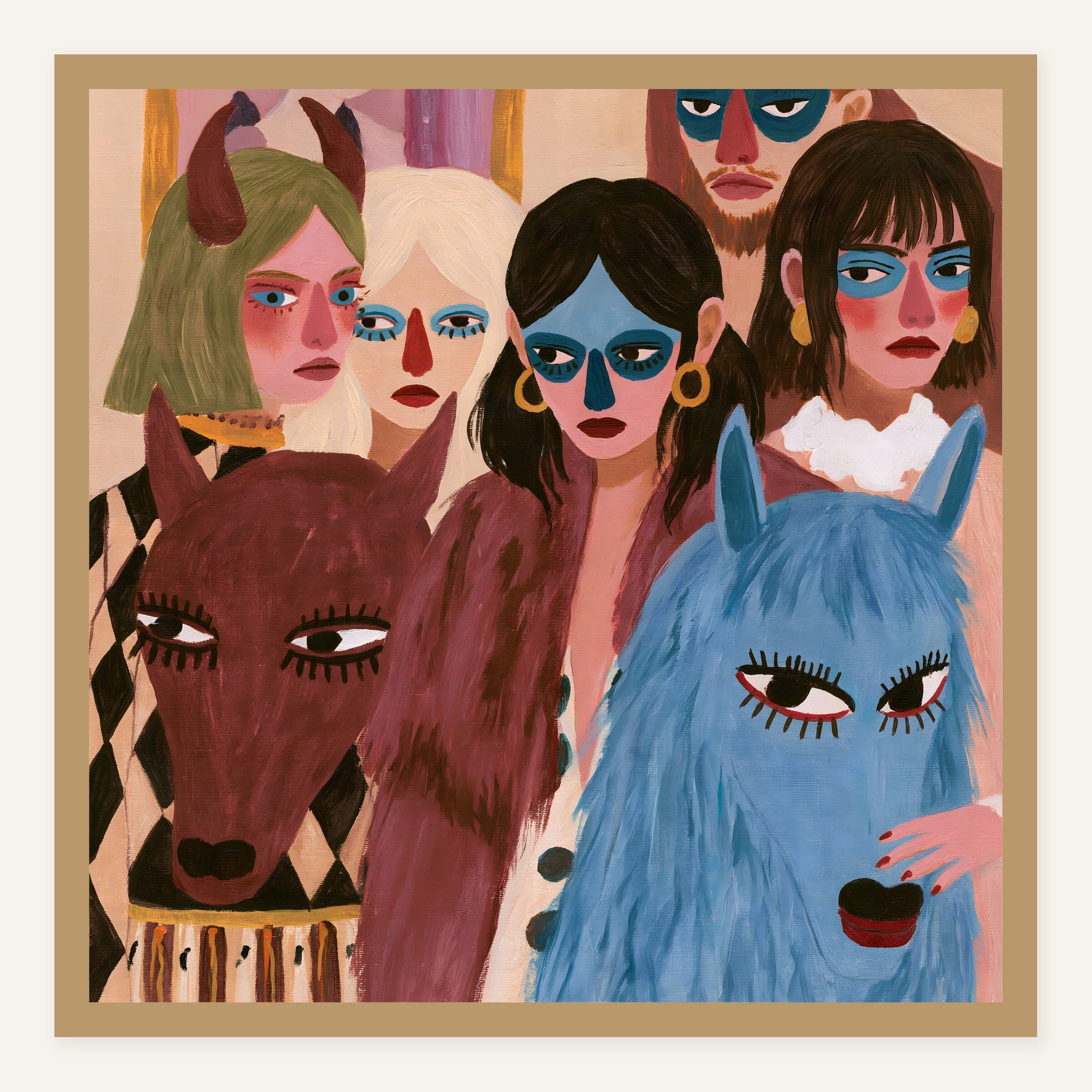 Velvet Afterglow — Wood frame