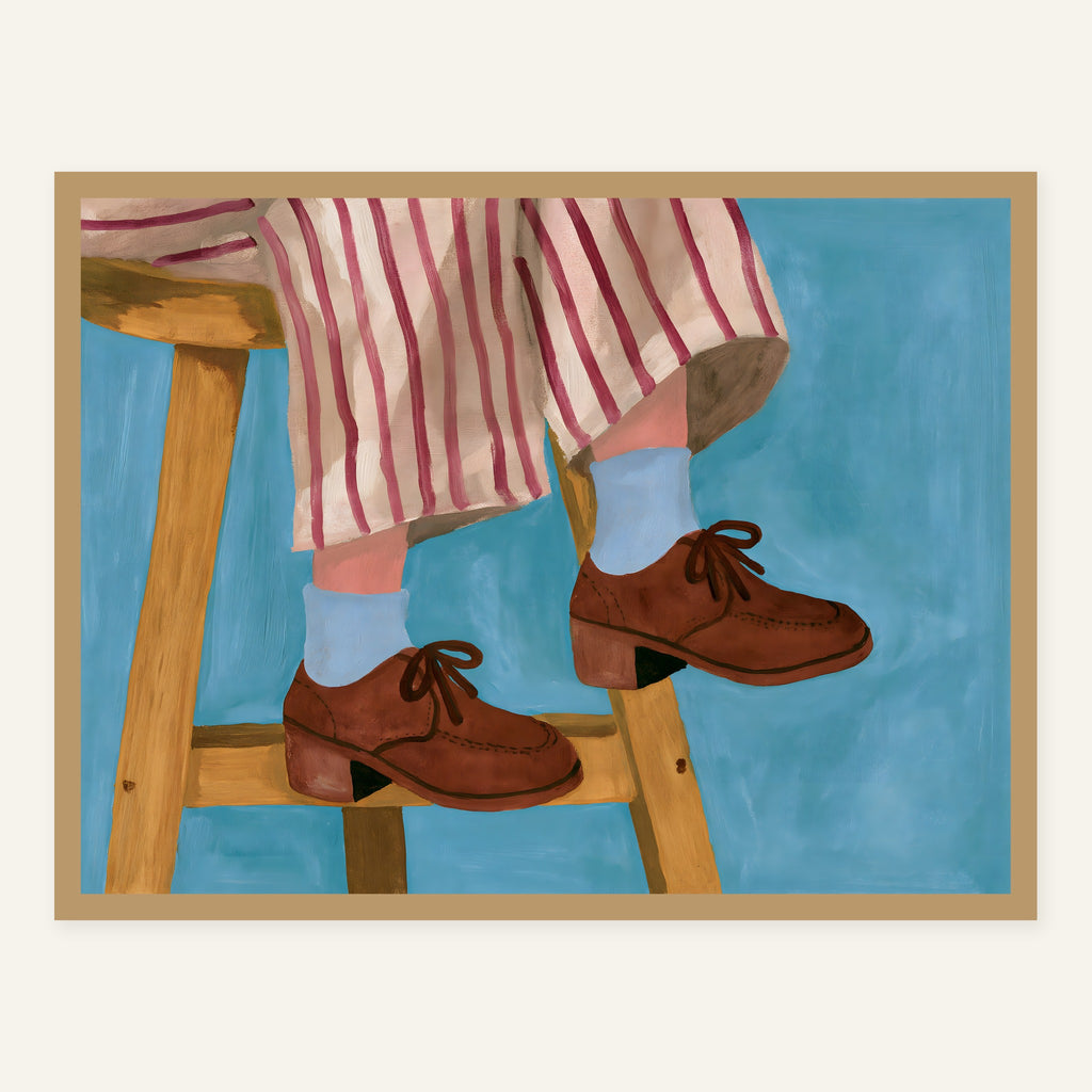 Cushion Footsteps — Wood frame