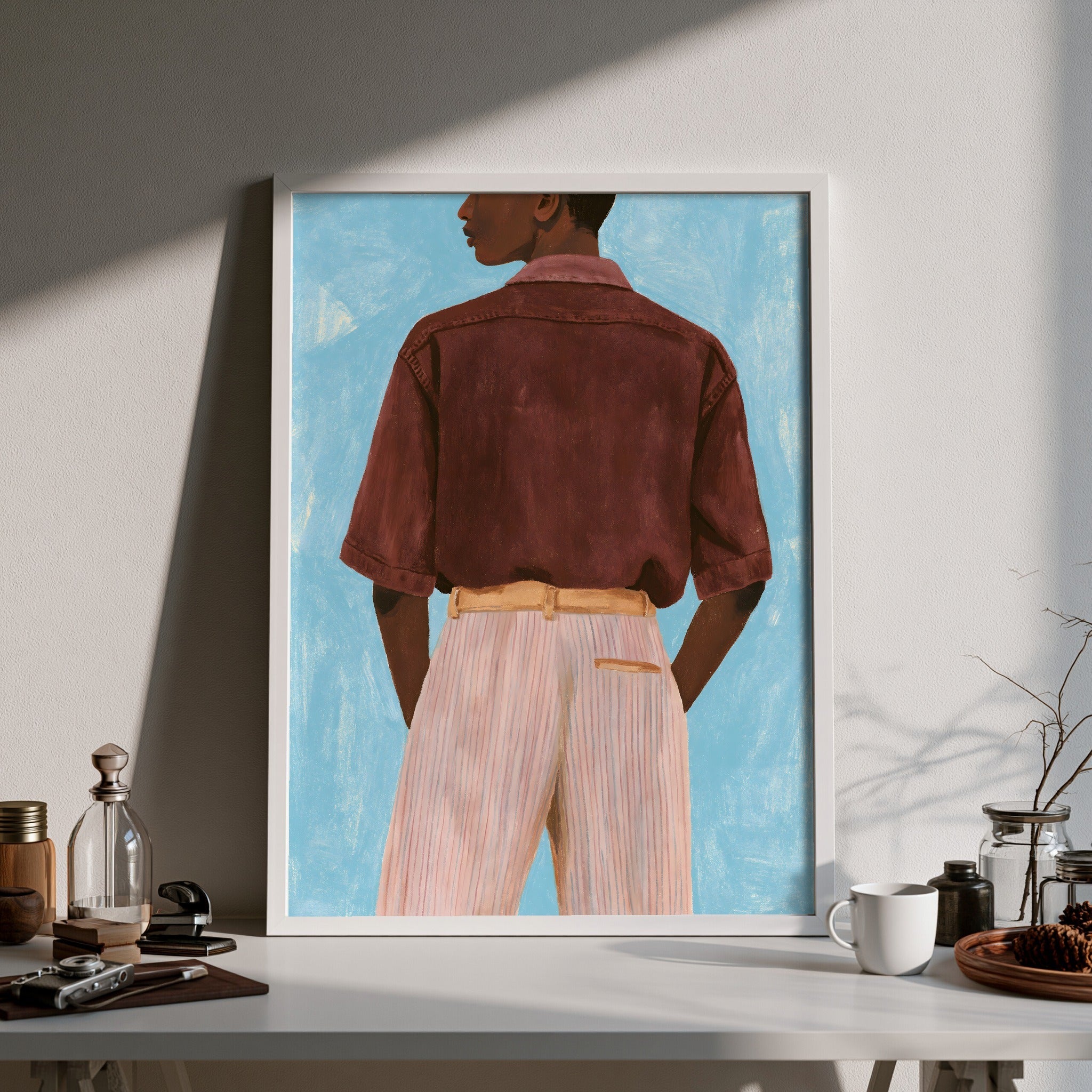 Quiet Backstep — art print by paintmoon
