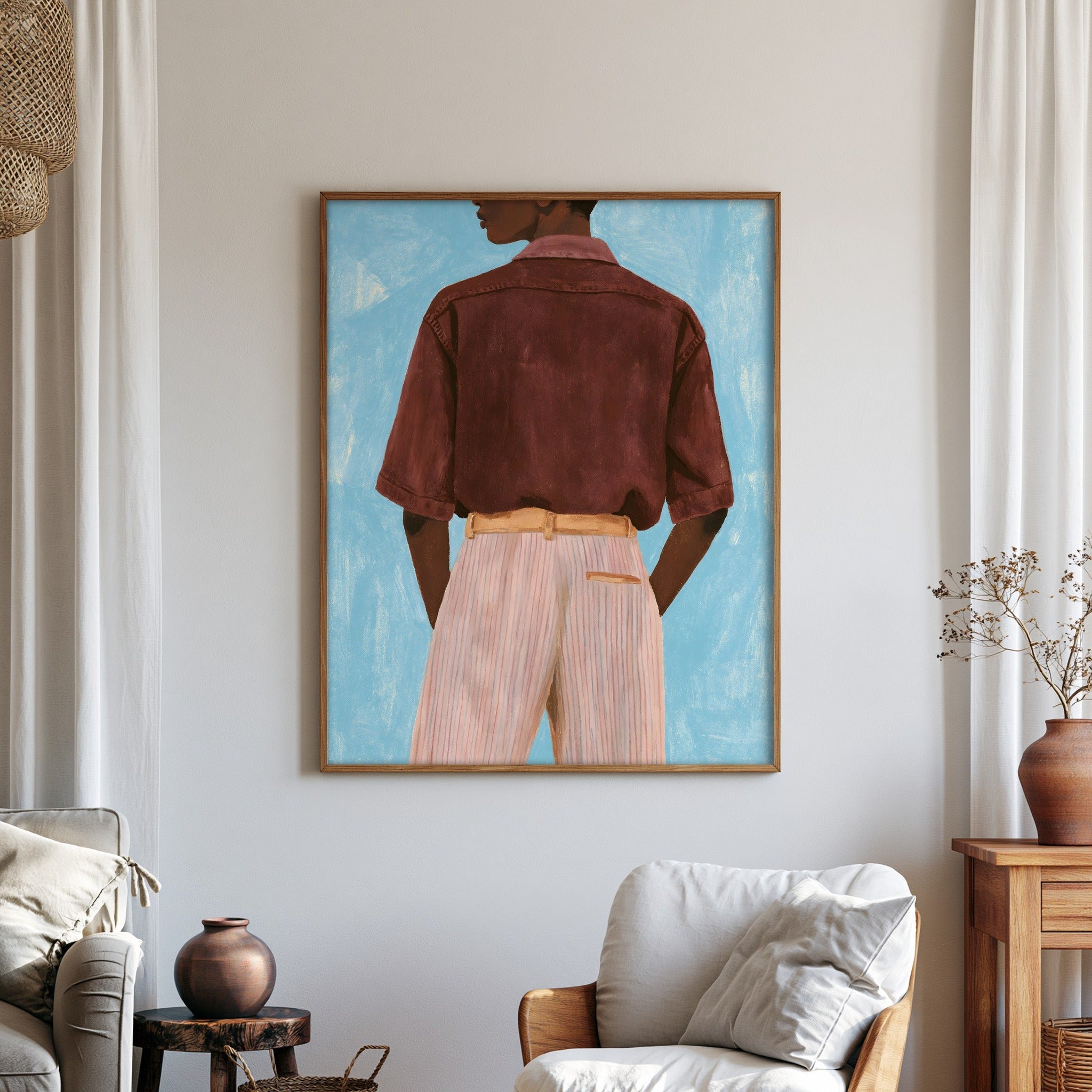 Quiet Backstep — art print by paintmoon