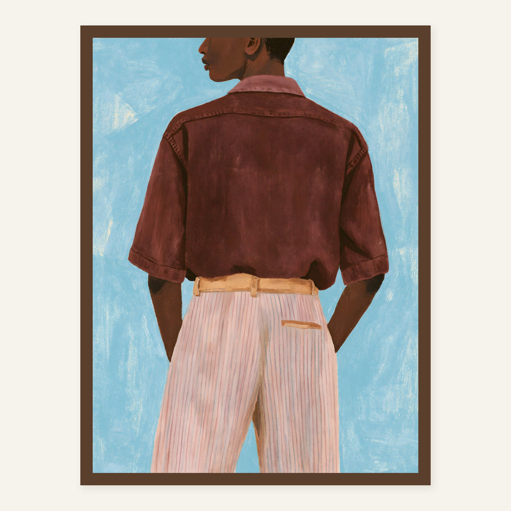 Quiet Backstep — Dark wood frame