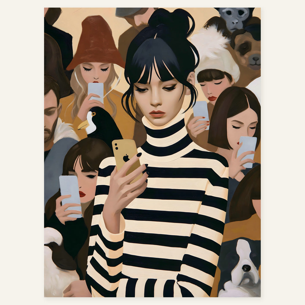 Velvet Driftline — art print by paintmoon