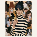 Velvet Driftline — art print by paintmoon