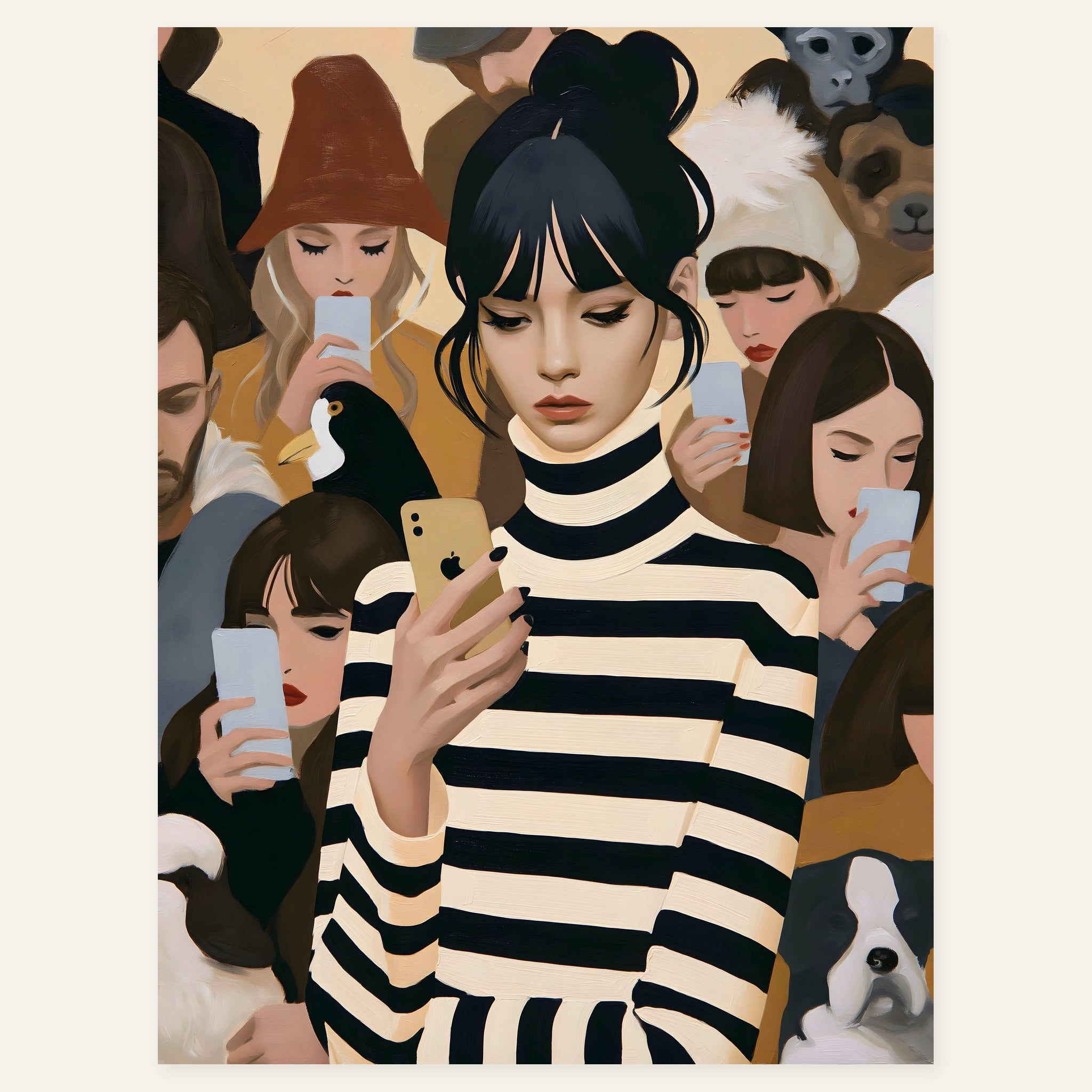 Velvet Driftline — art print by paintmoon