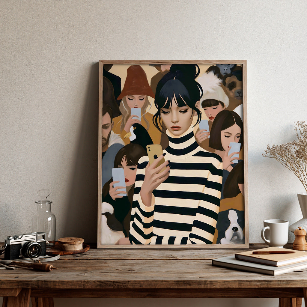 Velvet Driftline — art print by paintmoon