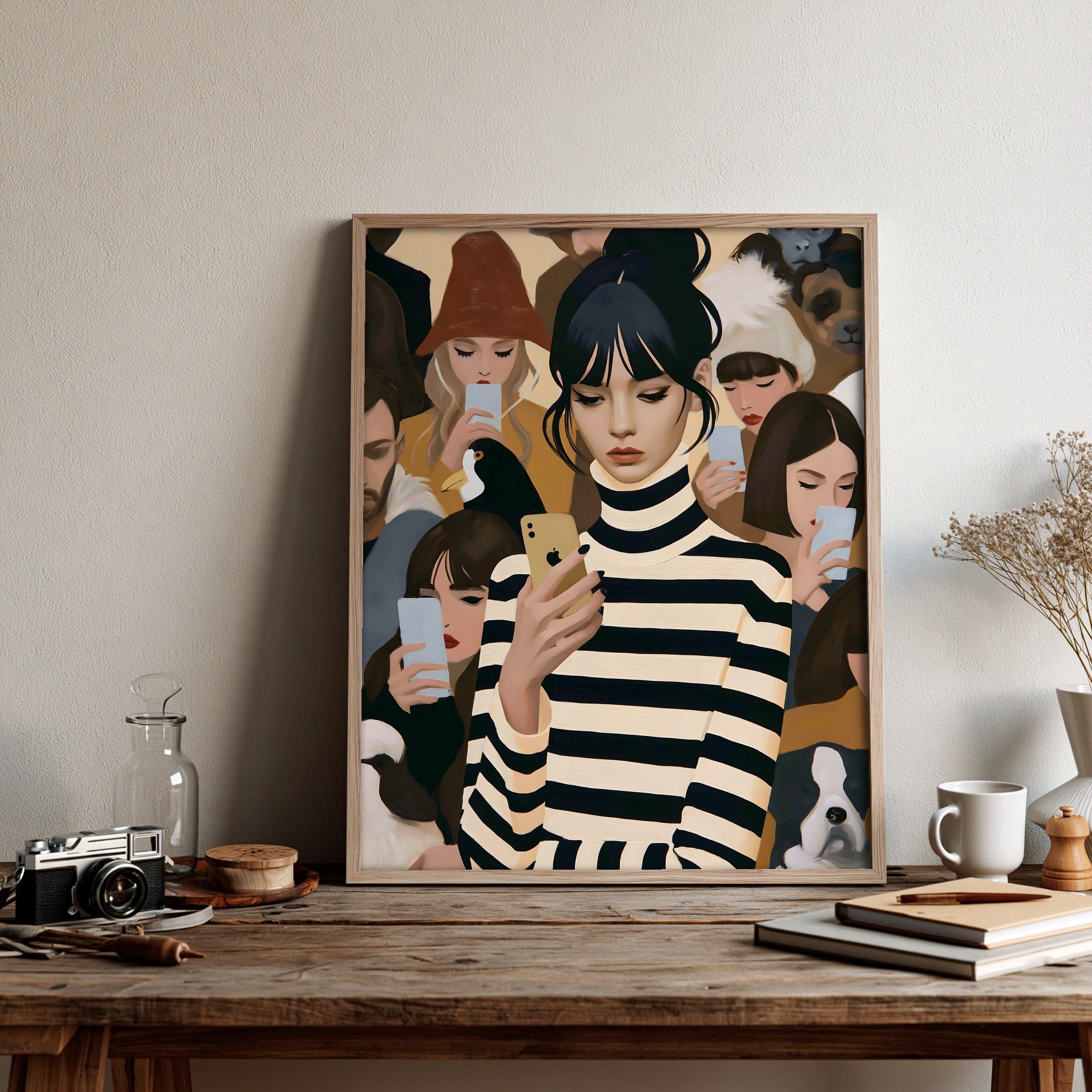 Velvet Driftline — art print by paintmoon